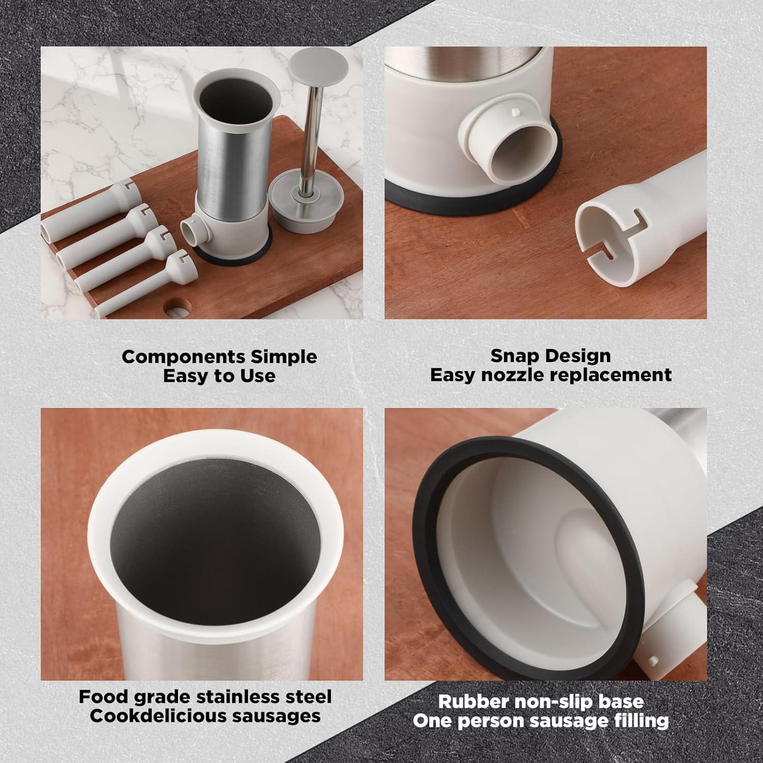 Máquina de embutir salchichas LOYIM 2.2 kg con accesorios