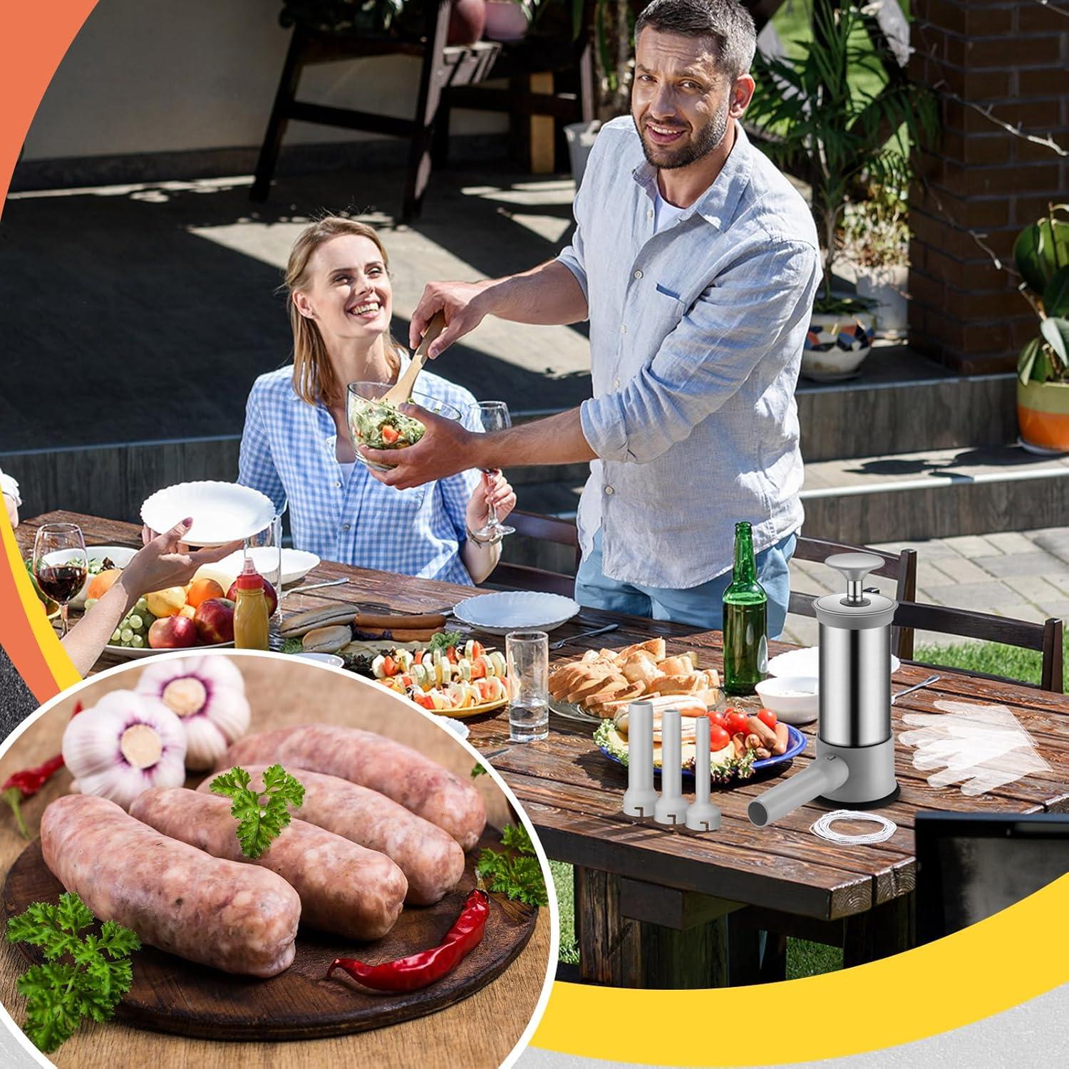 Máquina de embutir salchichas LOYIM 2.2 kg con accesorios