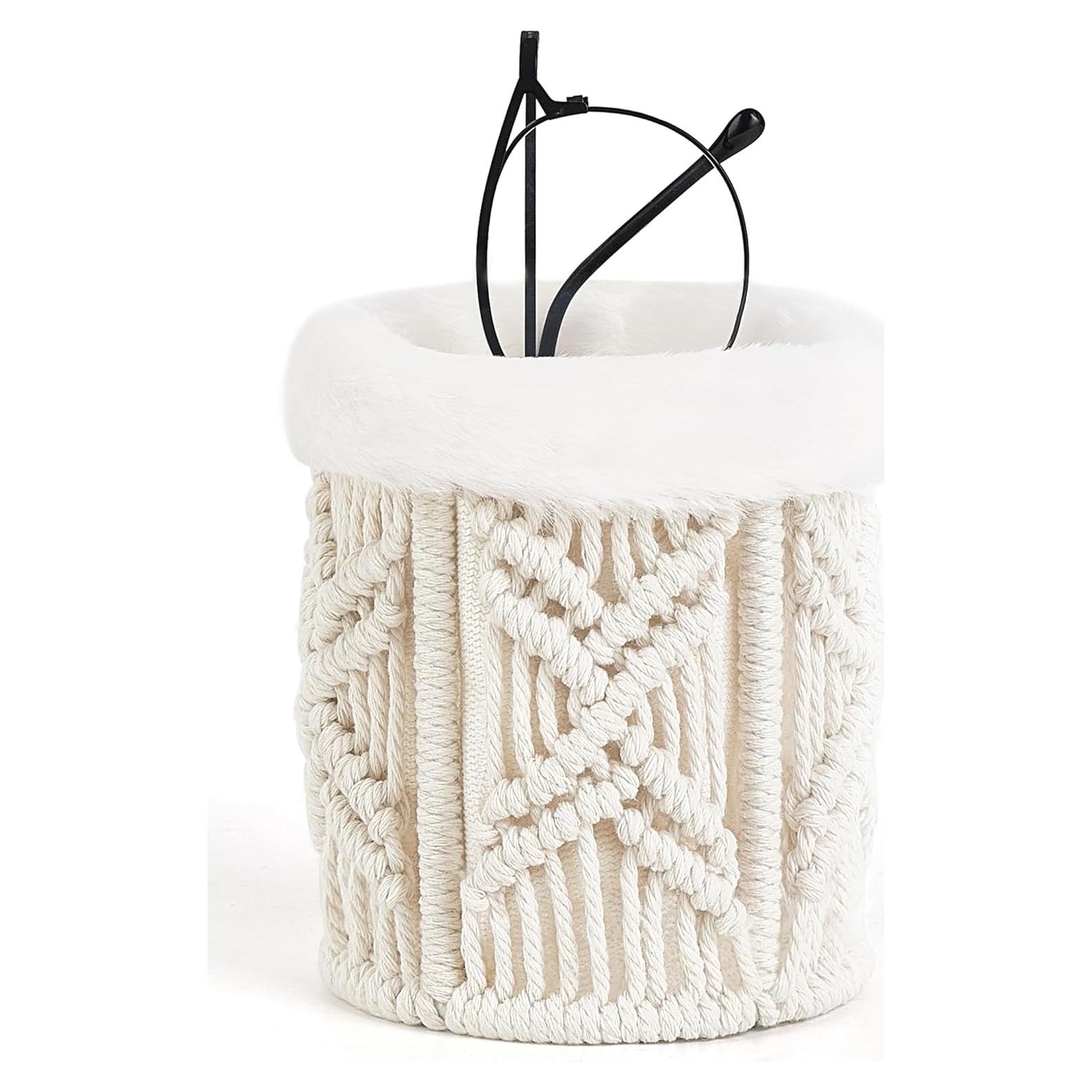 Soporte de Gafas Mkono con Forro de Felpa Decoración Boho