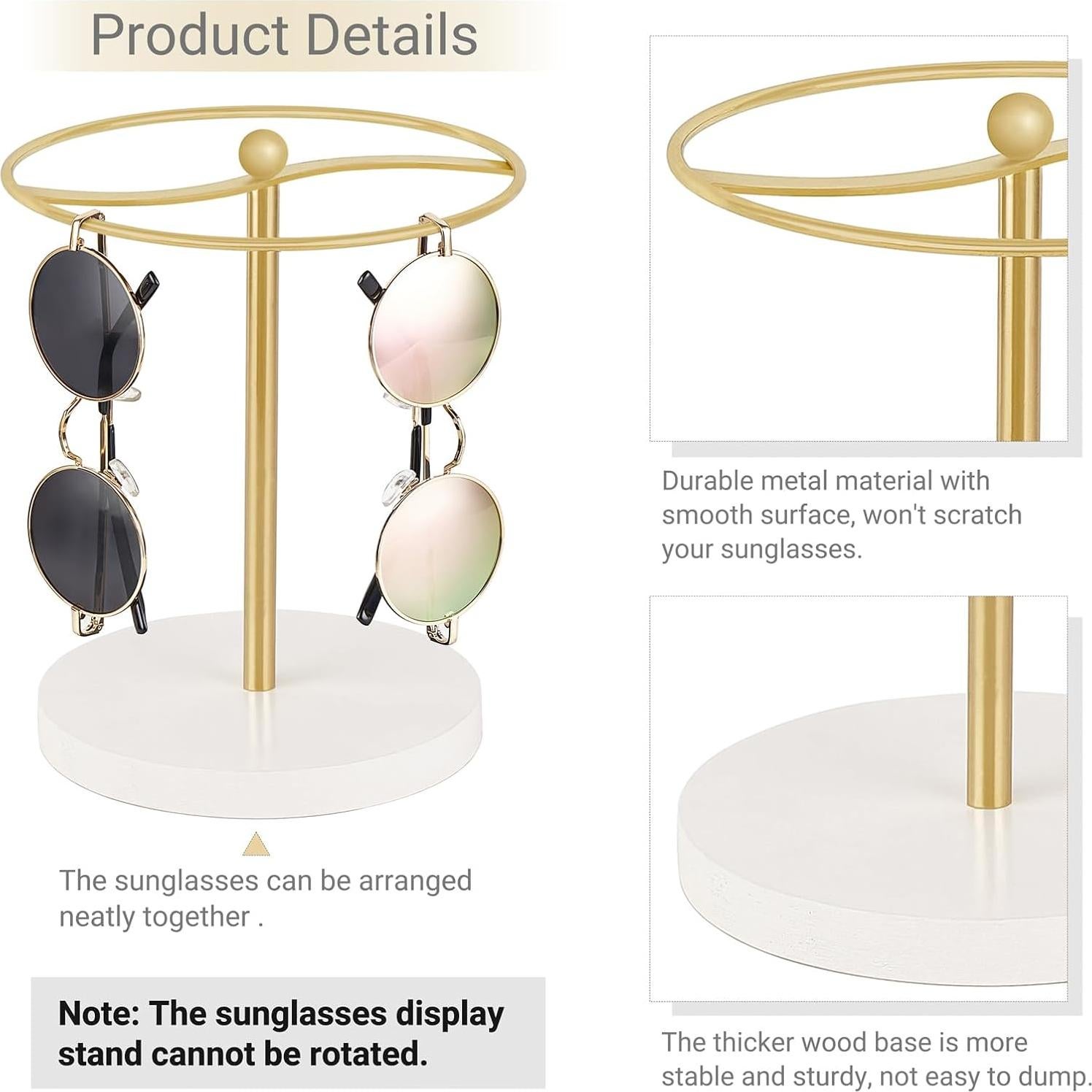 Organizador de Gafas Mkono Dorado para 12 Pares