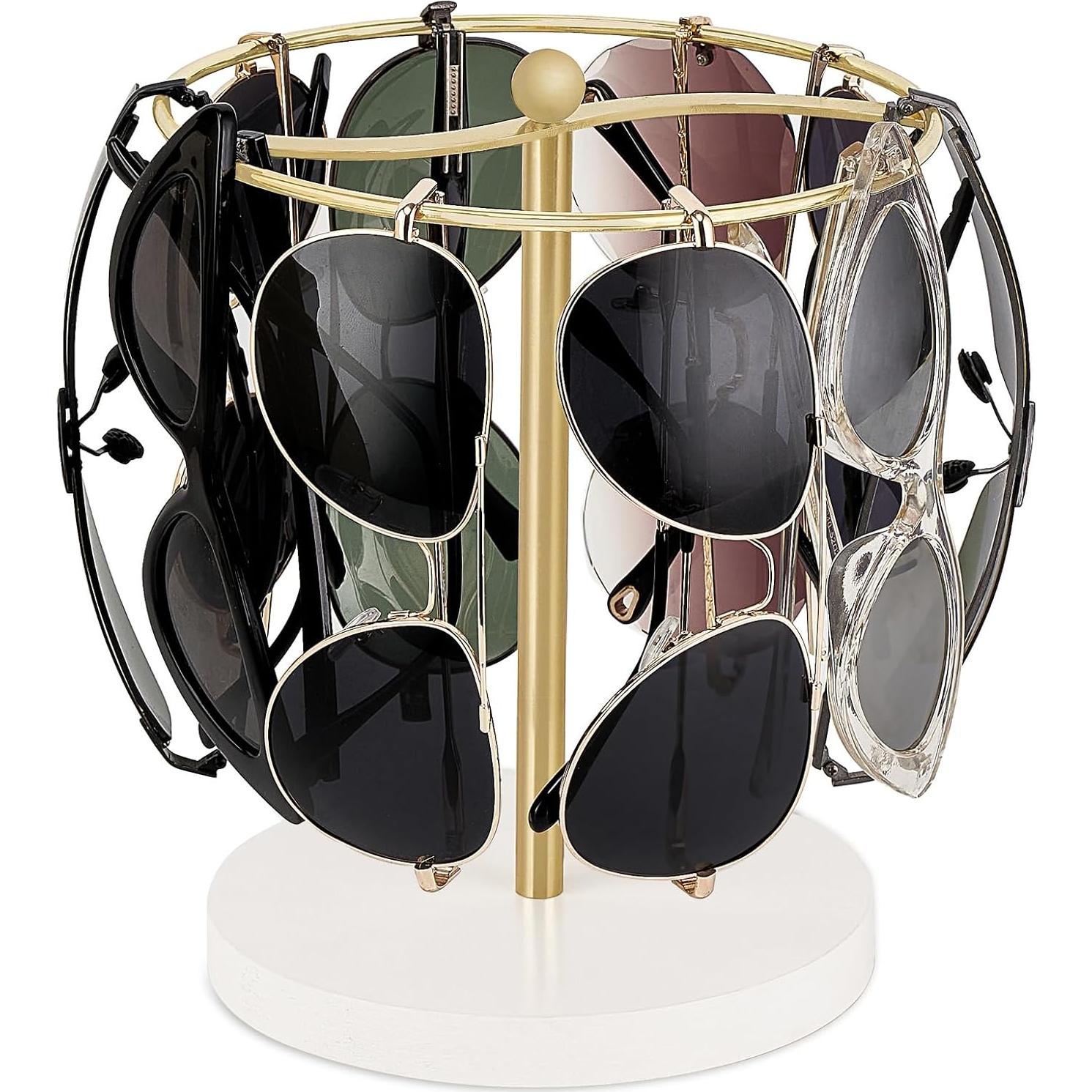 Organizador de Gafas Mkono Dorado para 12 Pares