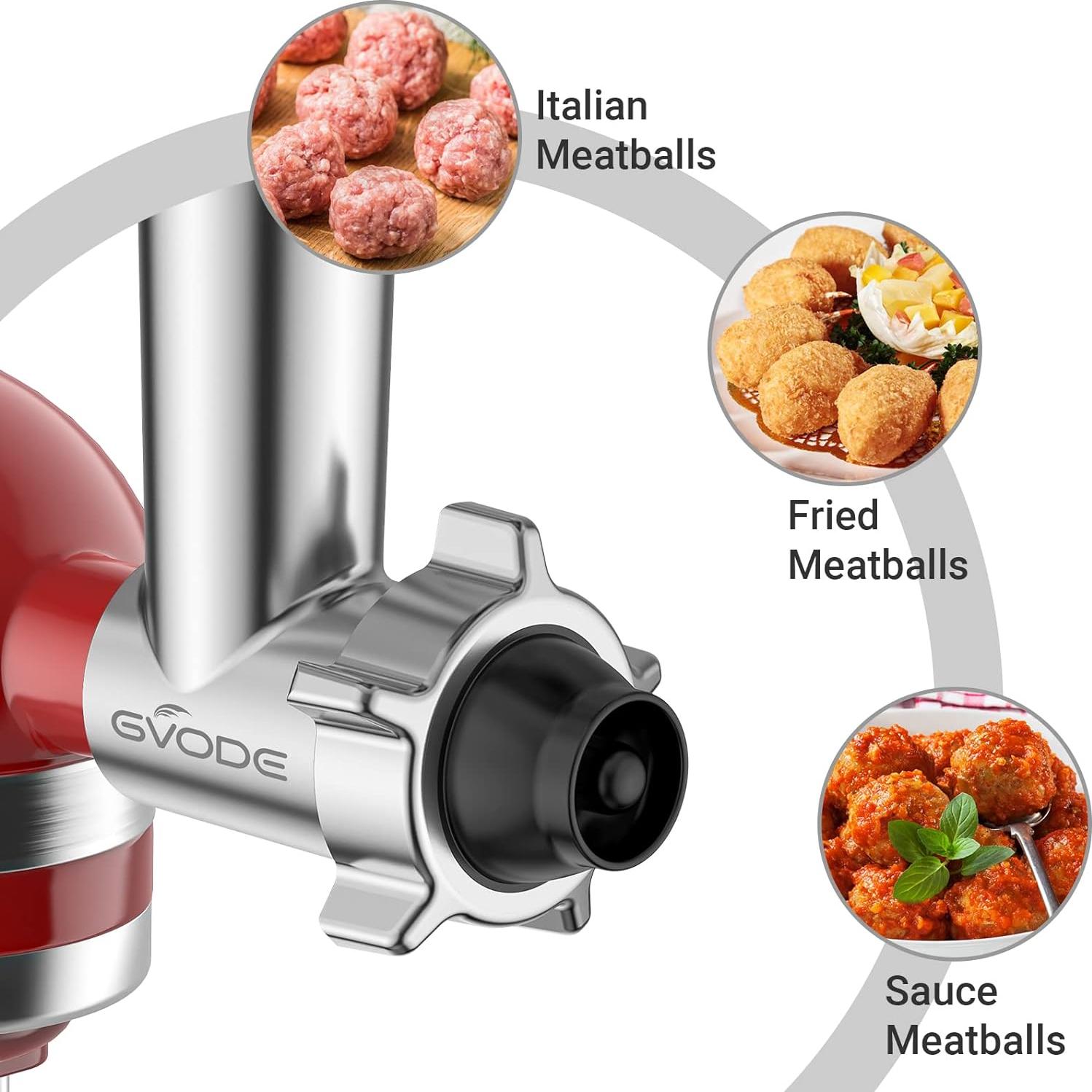 Picadora de Carne GVODE para KitchenAid con Accesorios Completo