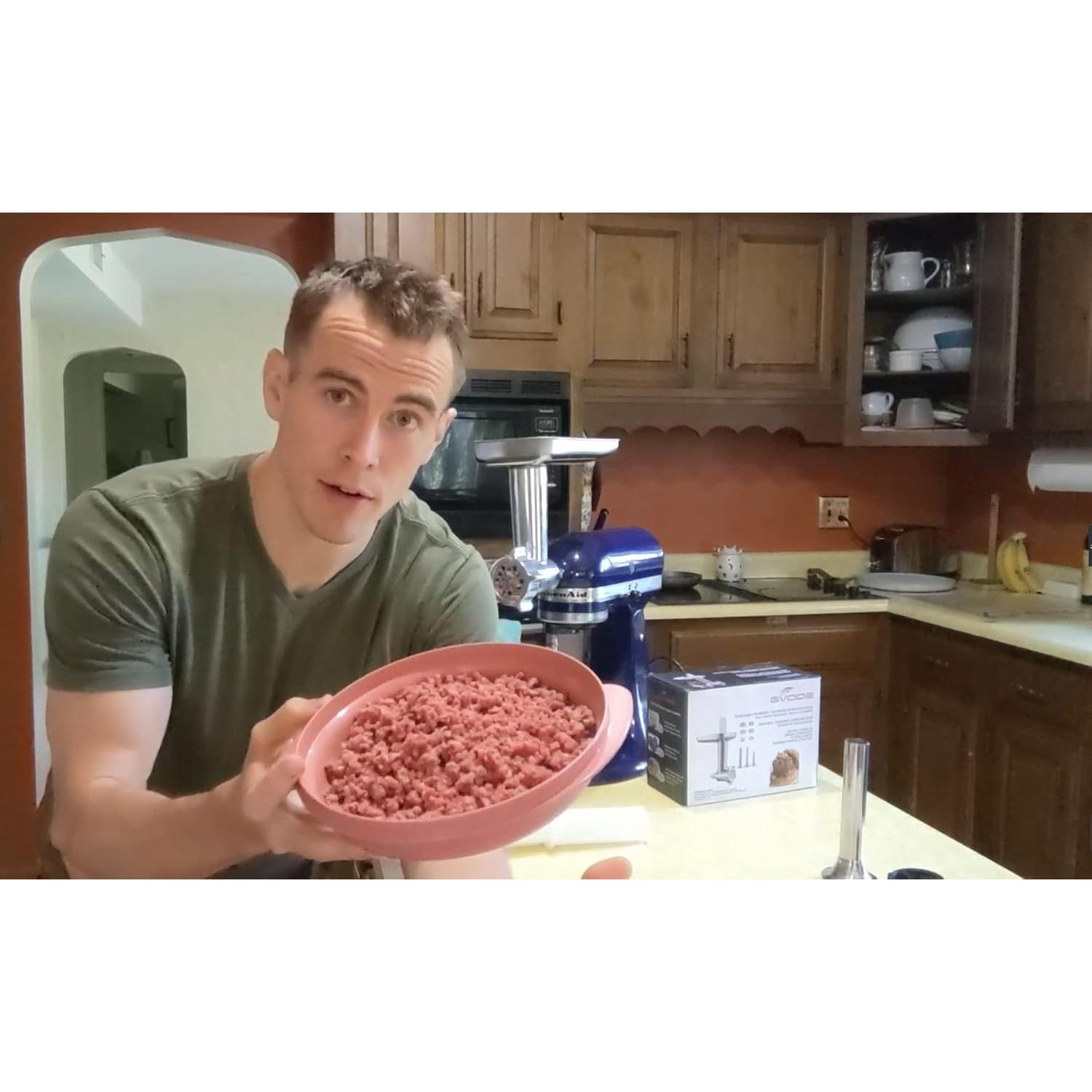 Picadora de Carne GVODE para KitchenAid con Accesorios Completo