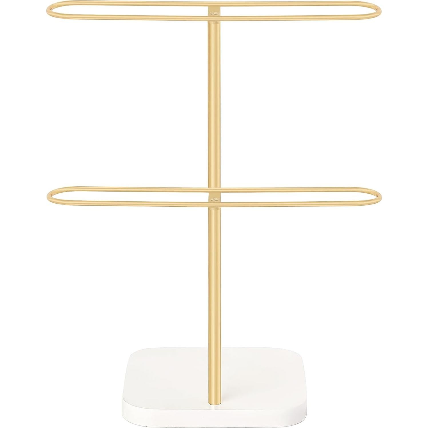 Organizador de Gafas Mkono Dorado para 24 Pares 2 Niveles