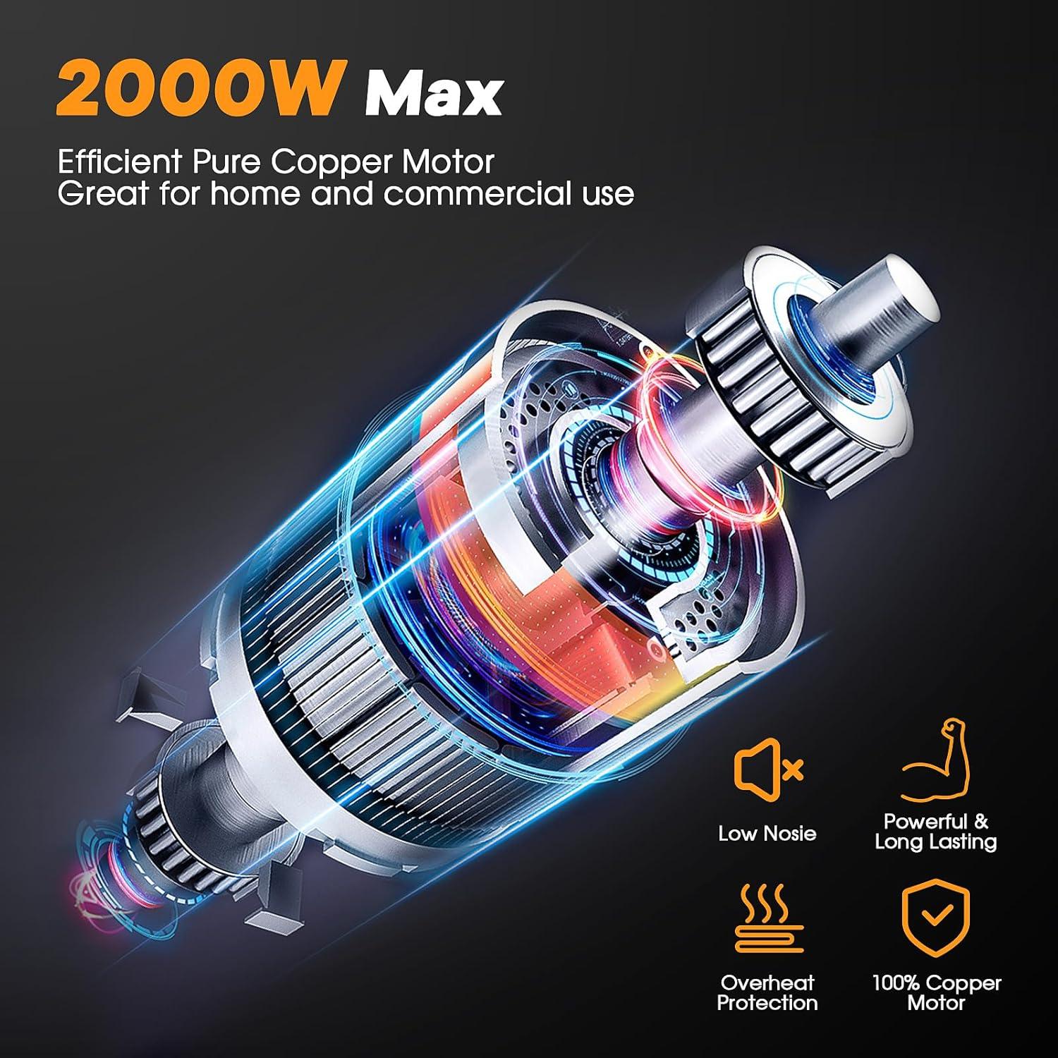 Picadora de Carne Eléctrica CHEFFANO Life 2000W con Accesorios