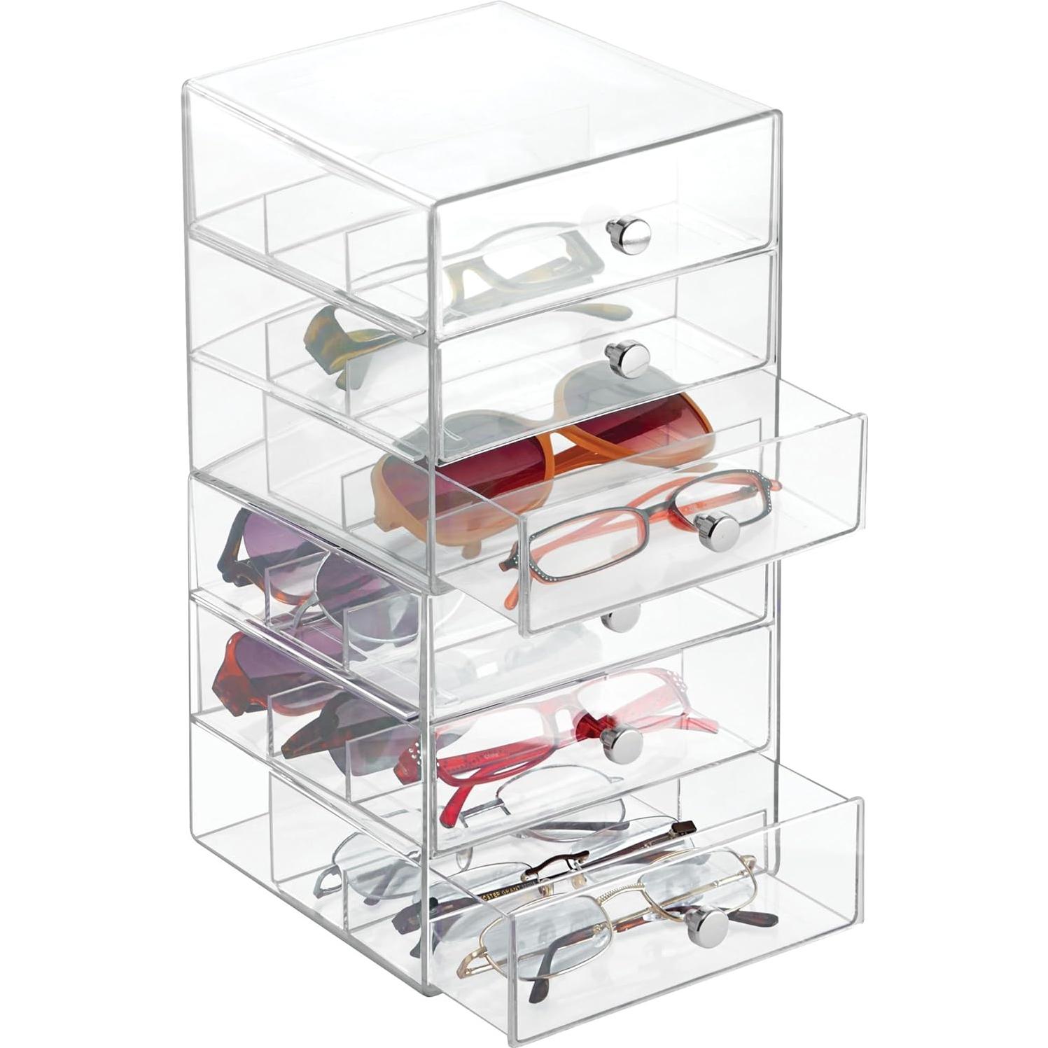Organizador de Tocador iDesign 3 Cajones Transparente 17,78 cm