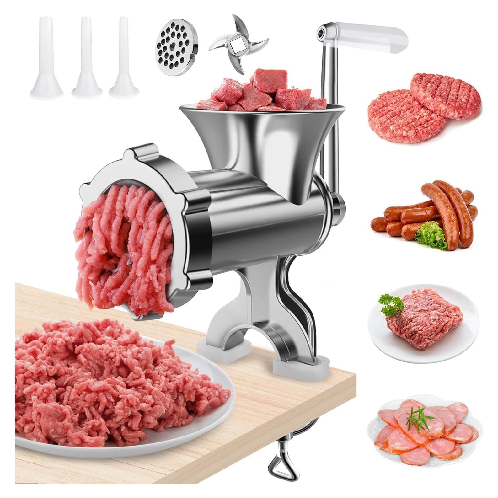 Picadora de Carne Manual LJ - Multifuncional con Accesorios