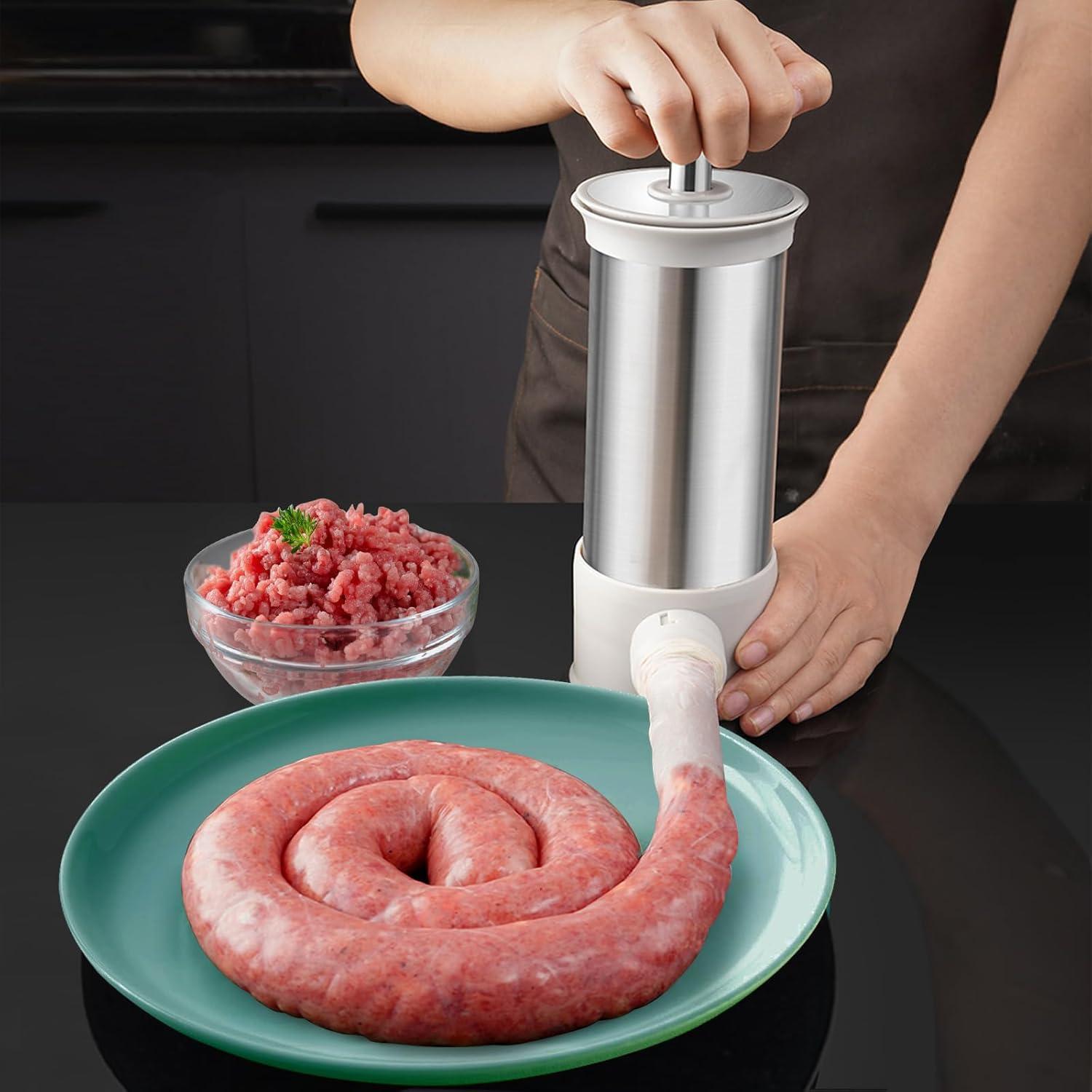 Rellenador de Salchichas Manual Yangjiang 2.2 kg con 4 Boquillas