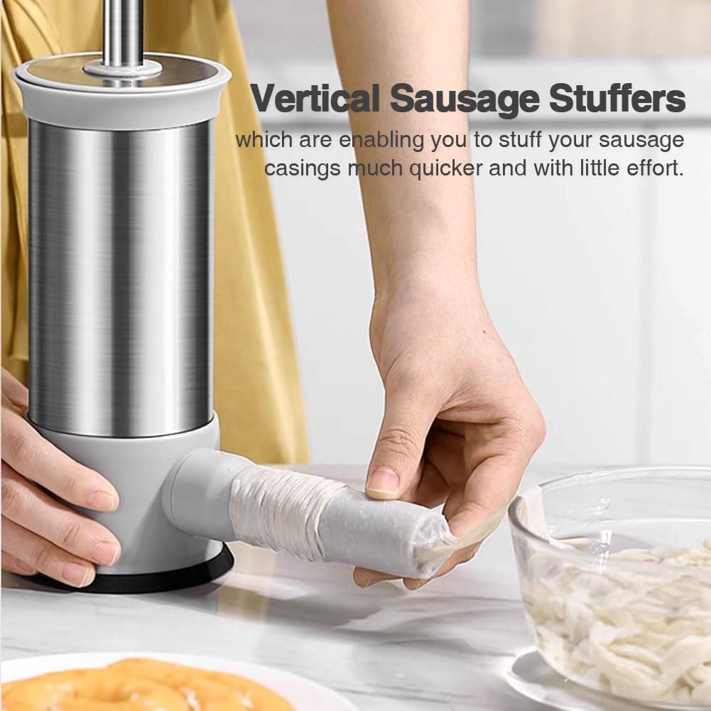 Rellenador de Salchichas Manual Yangjiang 2.2 kg con 4 Boquillas