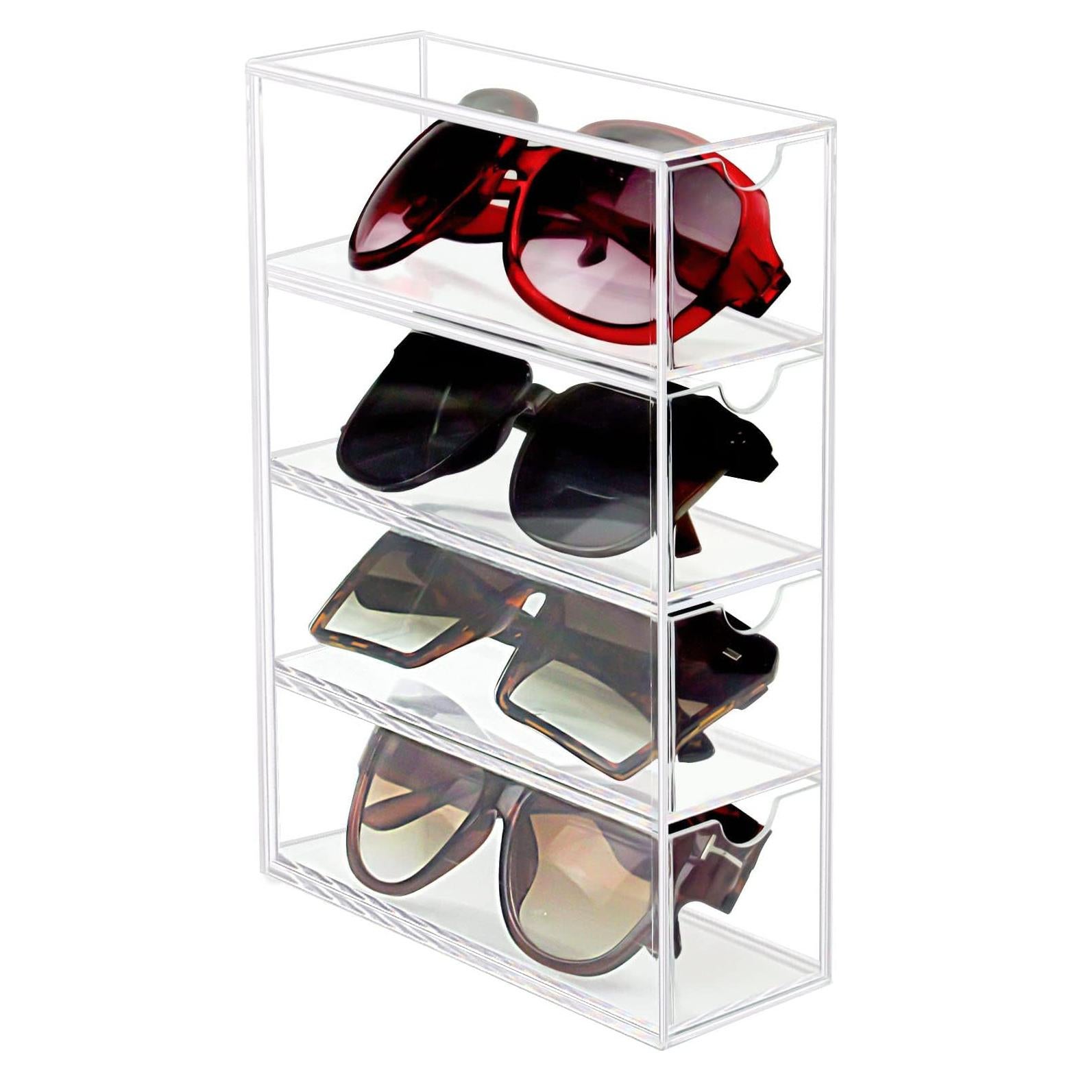 Organizador de Gafas Tasybox Acrílico 4 Cajones 18x7x26cm