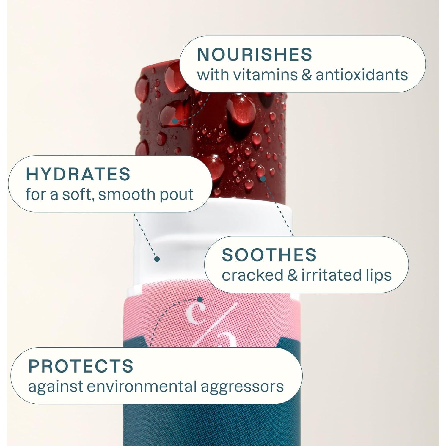 Bálsamo Labial Tinte Cliganic - 4 Colores - Vitamina E