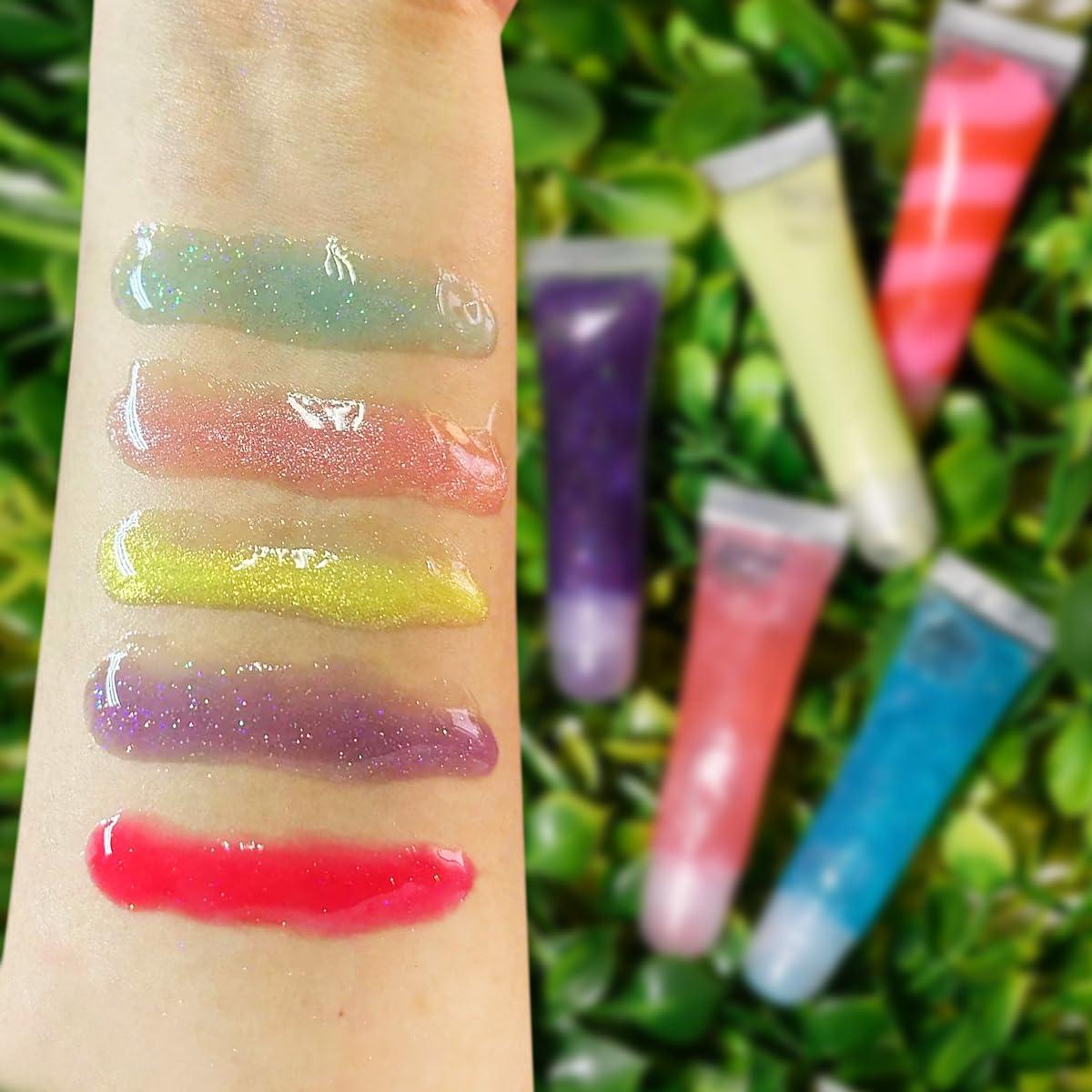 Set de Brillo Labial M&U con Estuche - 12 Piezas Sabores