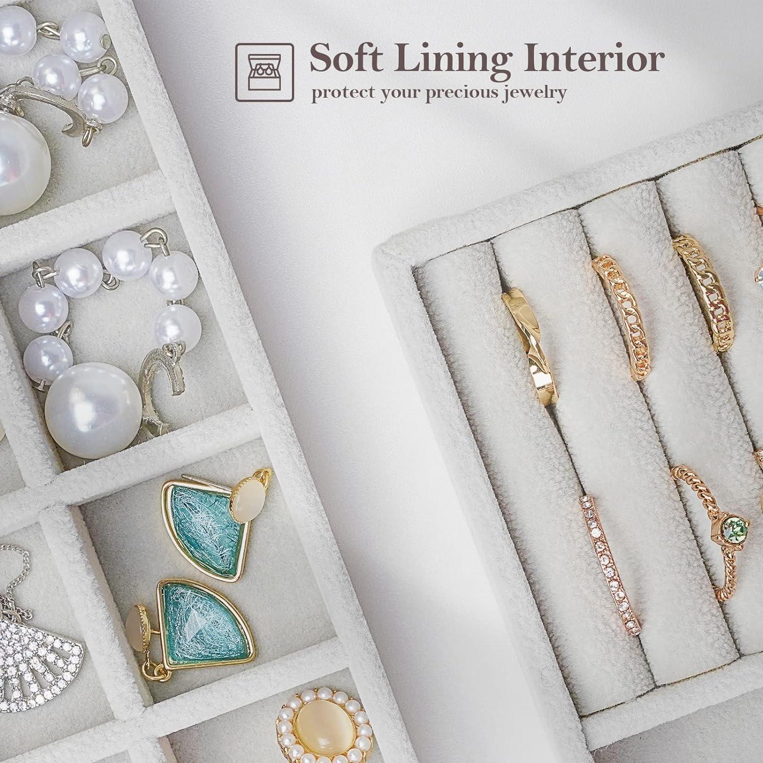 ProCase Organizador de Joyería Apilable 4 Capas Gris