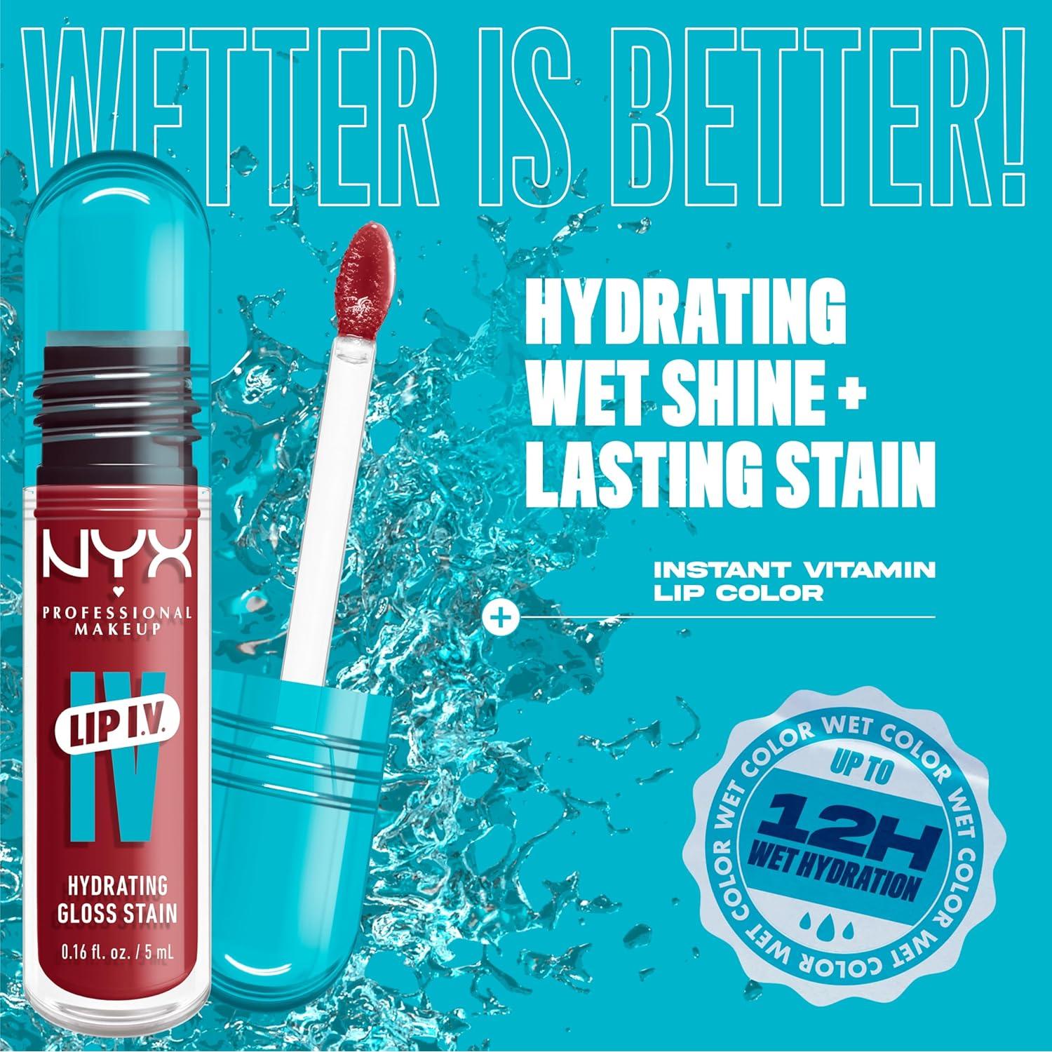 Tinte Labial Hidratante NYX 4.73ml Explosión de Chicle