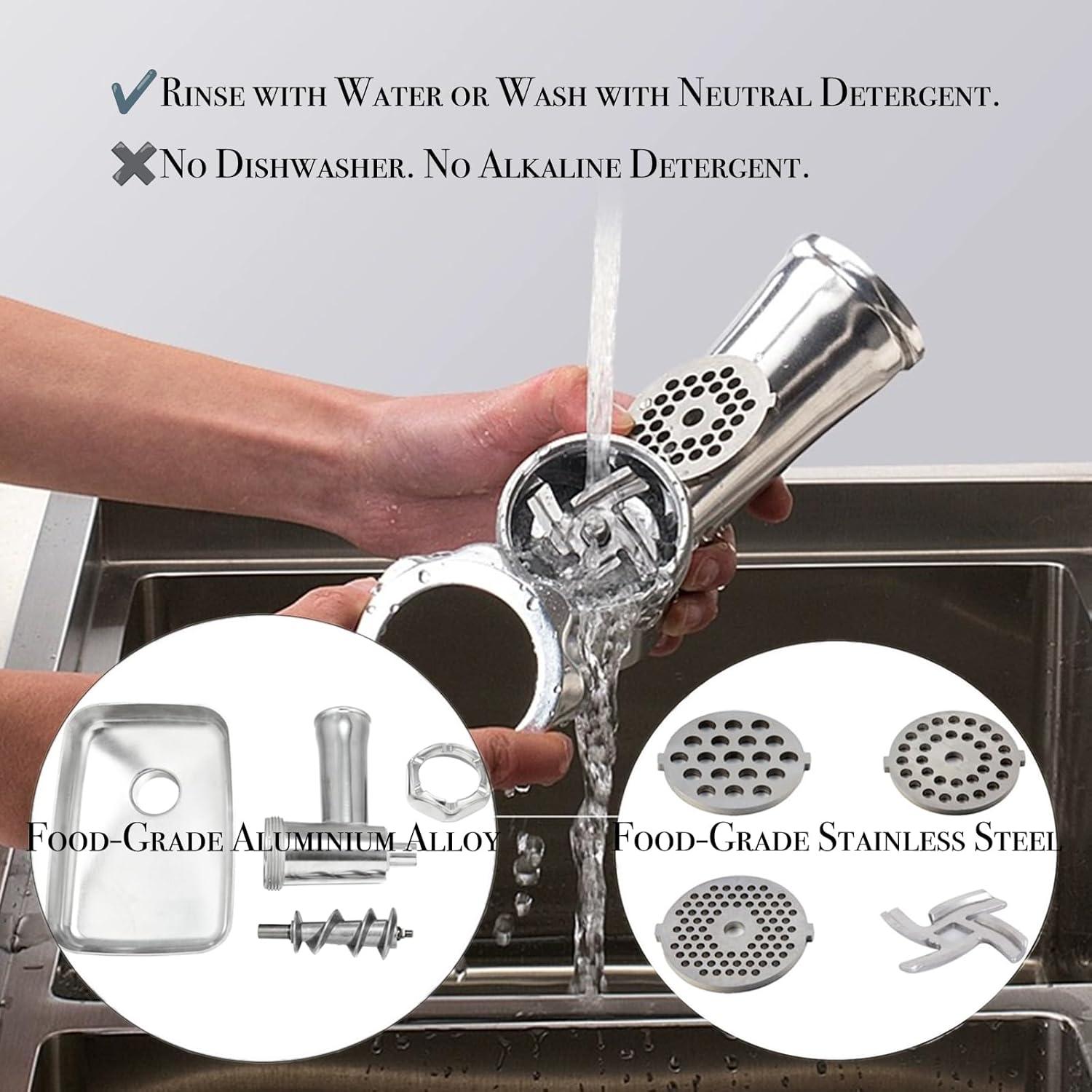 Picadora de Carne Eléctrica Sunmile SM-G33 - 800W Acero Inoxidable