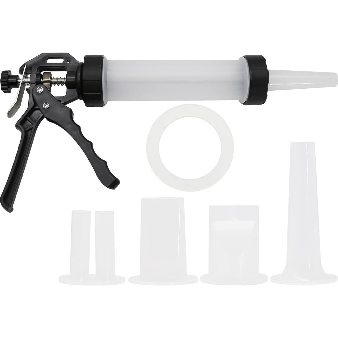 Sausage Stuffer Homemade Sausage Filling Tool Manual Meat Filling Machine Hand Salami Maker with Stuffing Tubes Filling Nozzles