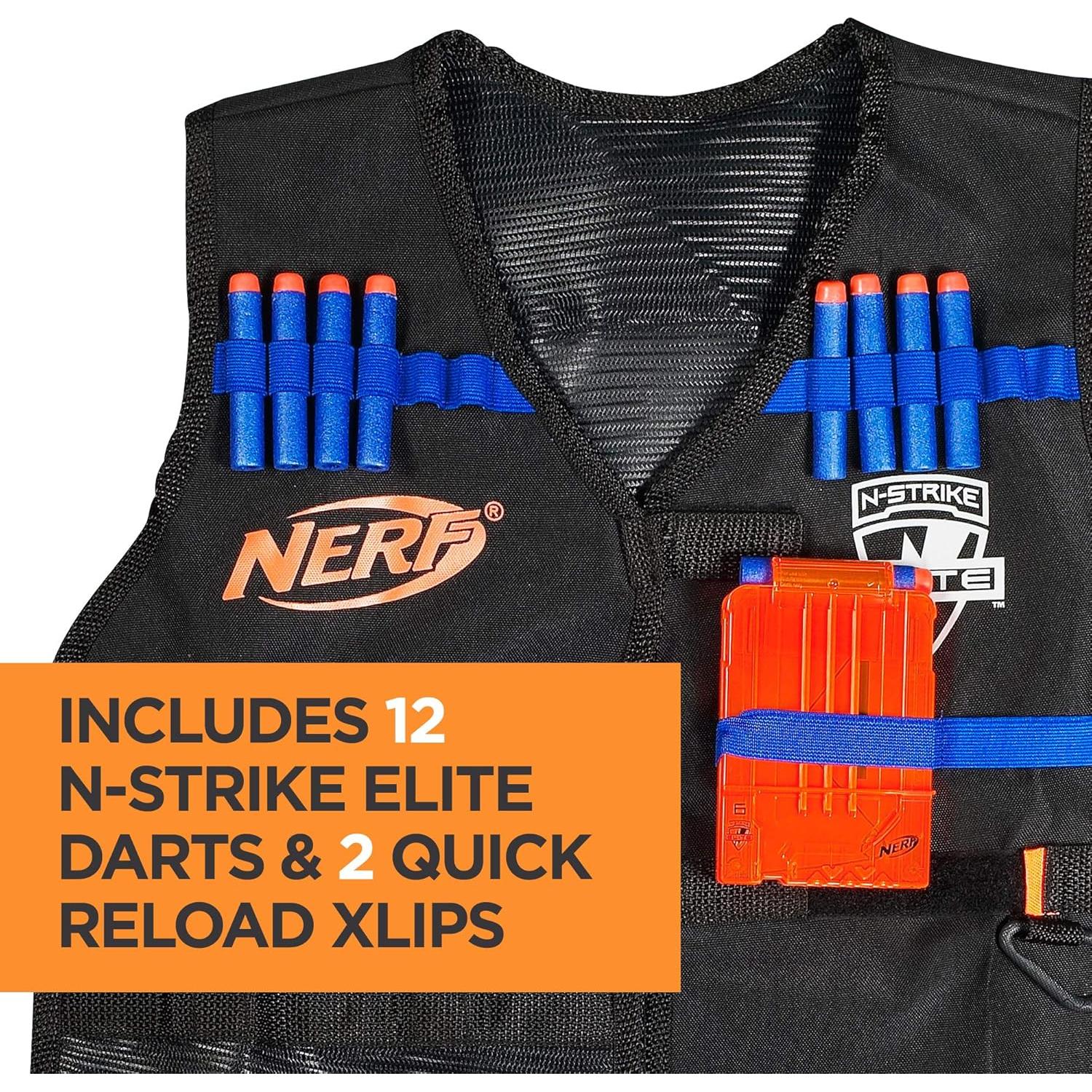 Chaleco Táctico Nerf N-Strike Elite con 12 Dardos
