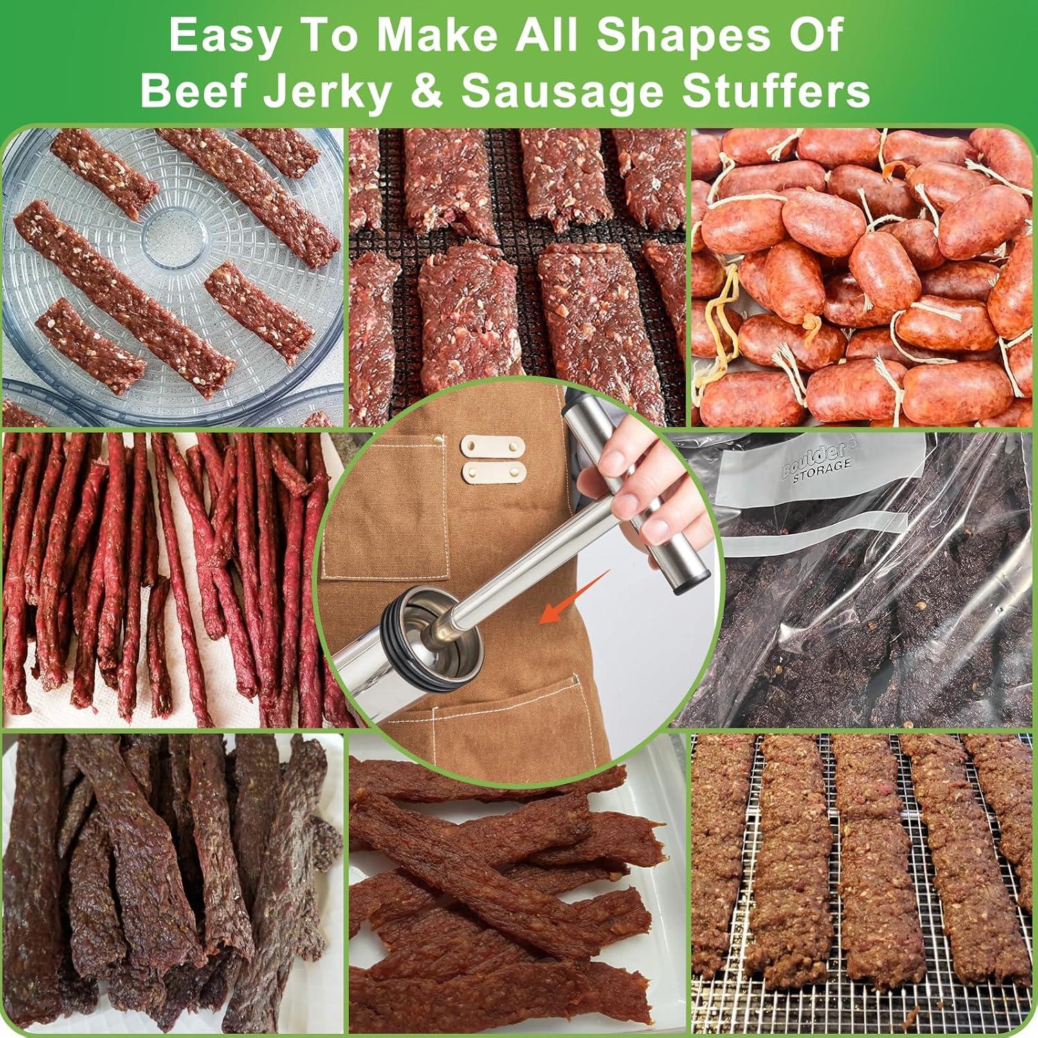 Kit de pistola de jerky Pousutong acero inoxidable 0.45 kg