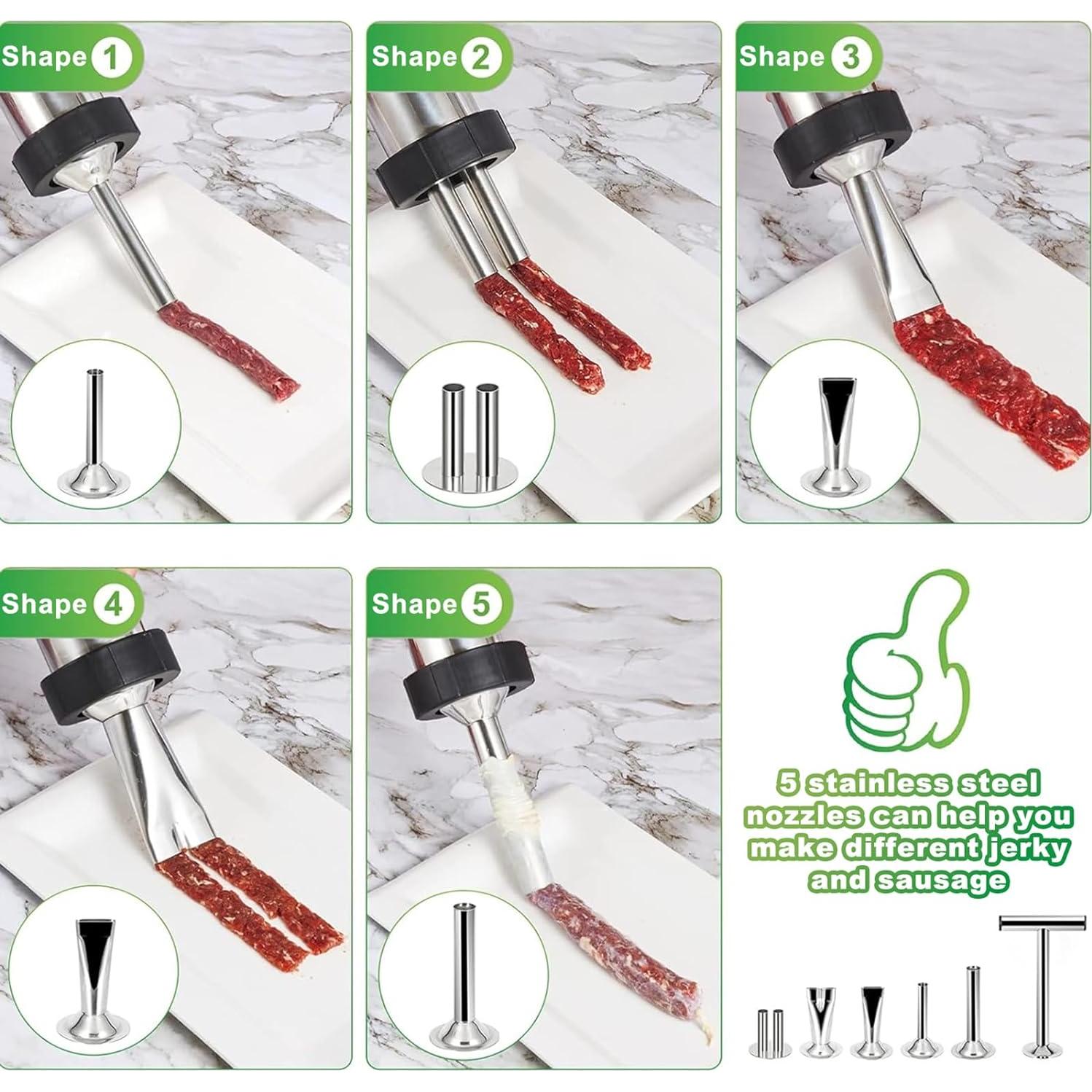 Kit de pistola de jerky Pousutong acero inoxidable 0.45 kg