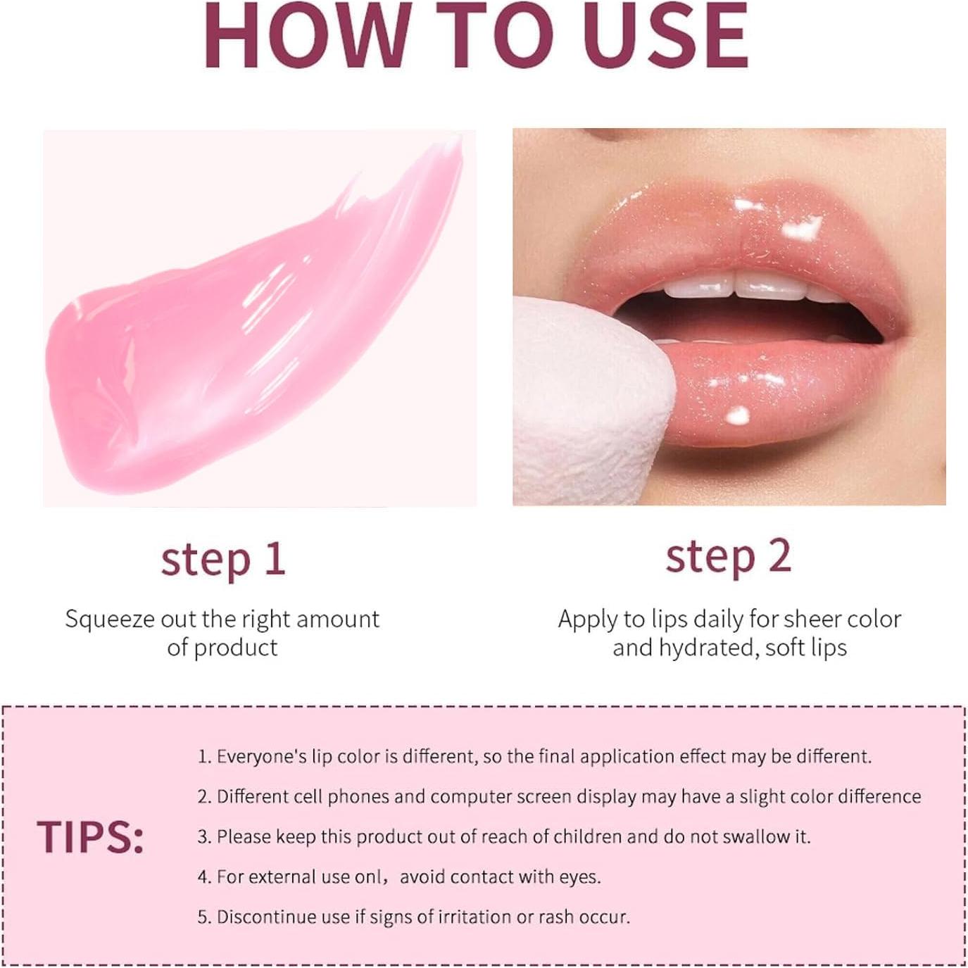 Set de Brillo de Labios Hidratante Bekoeen 6 Colores