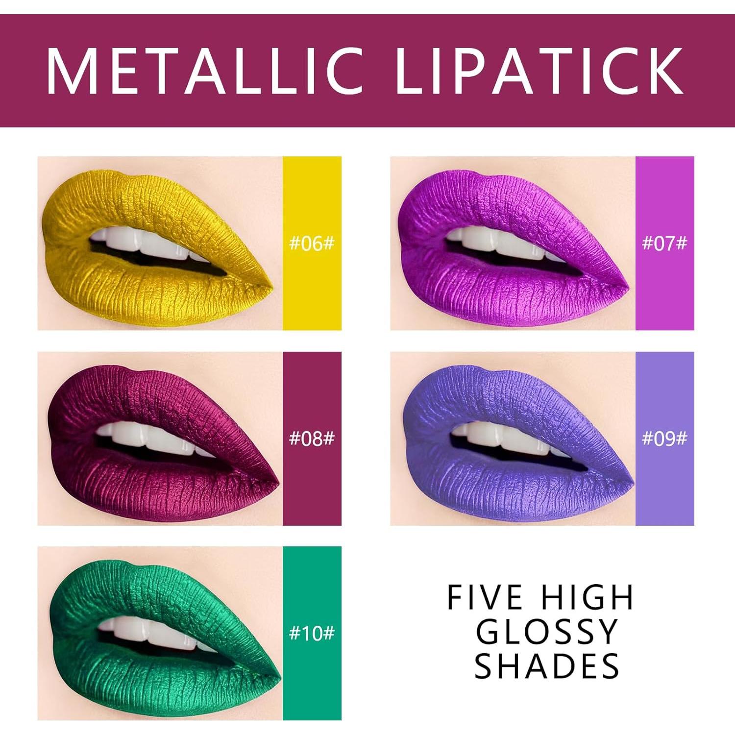 Set de 10 Pintalabios Mate y Brillo KYDA - Alta Pigmentación