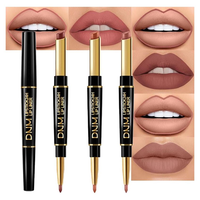 Set 3 Piezas Lápiz Labial y Pintalabios Mate evpct