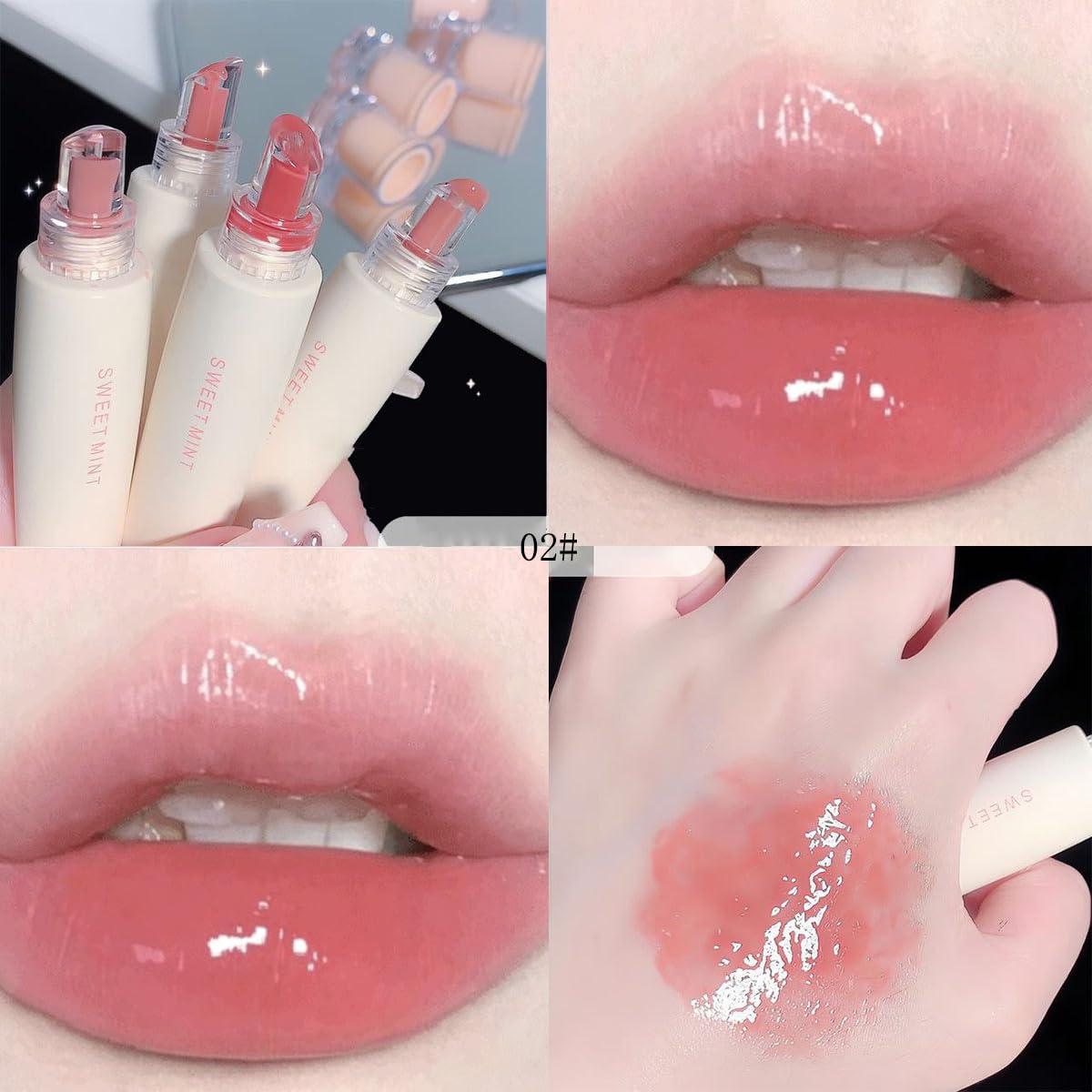 Set de 4 Brillos Labiales Hidratantes Baorder - Gel Larga Duración