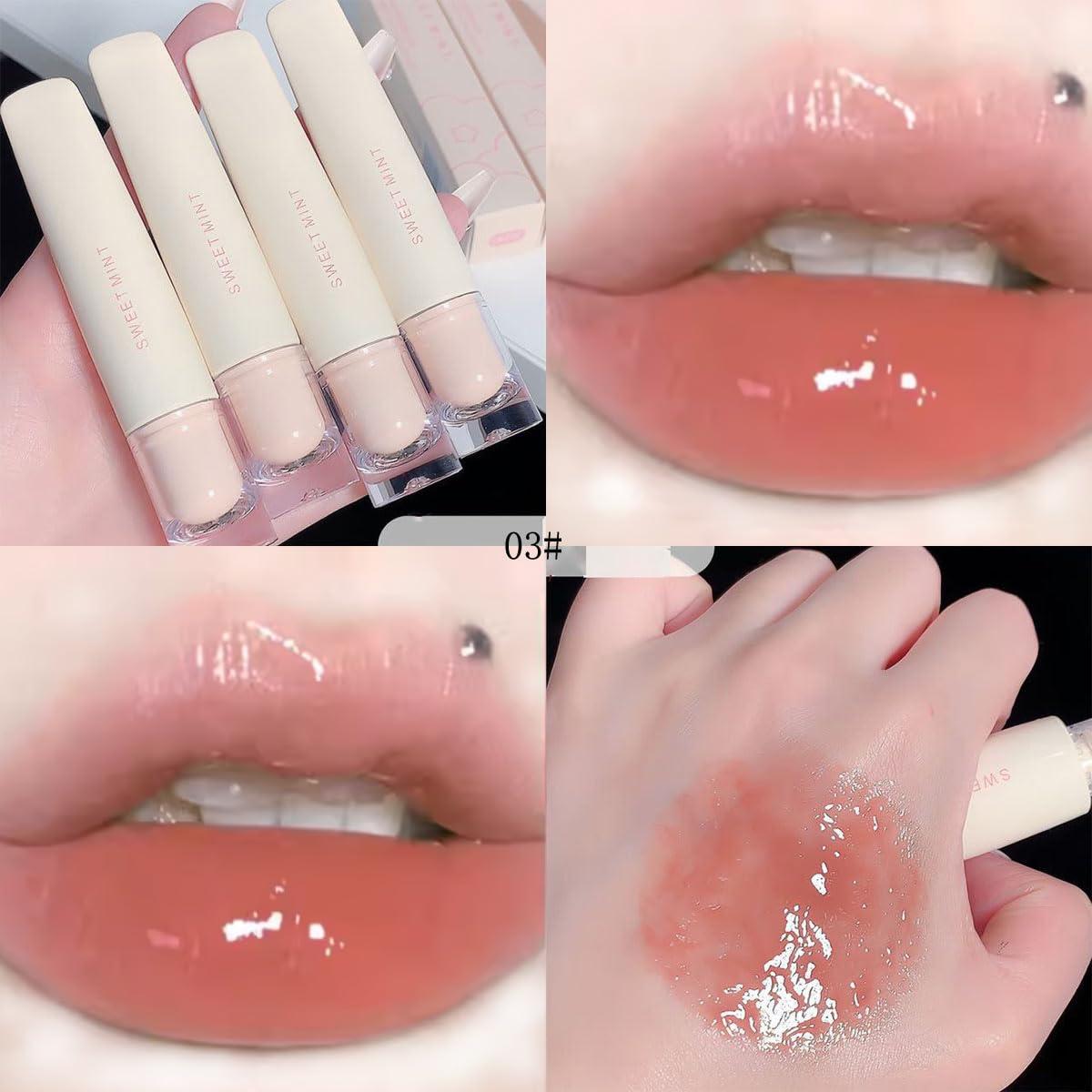 Set de 4 Brillos Labiales Hidratantes Baorder - Gel Larga Duración