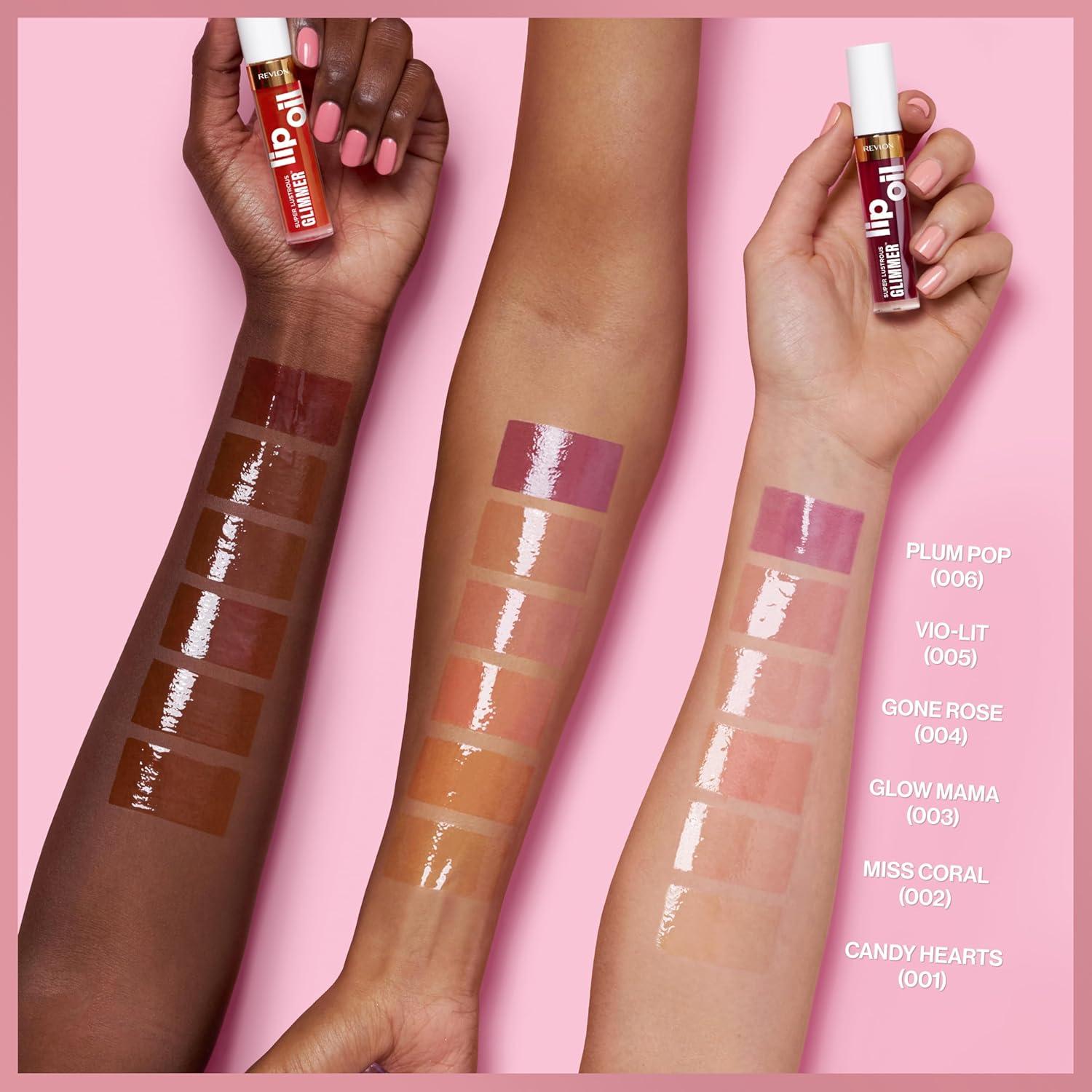 Aceite Labial Revlon Super Lustrous Glimmer 002 Miss Coral 3.85 ml