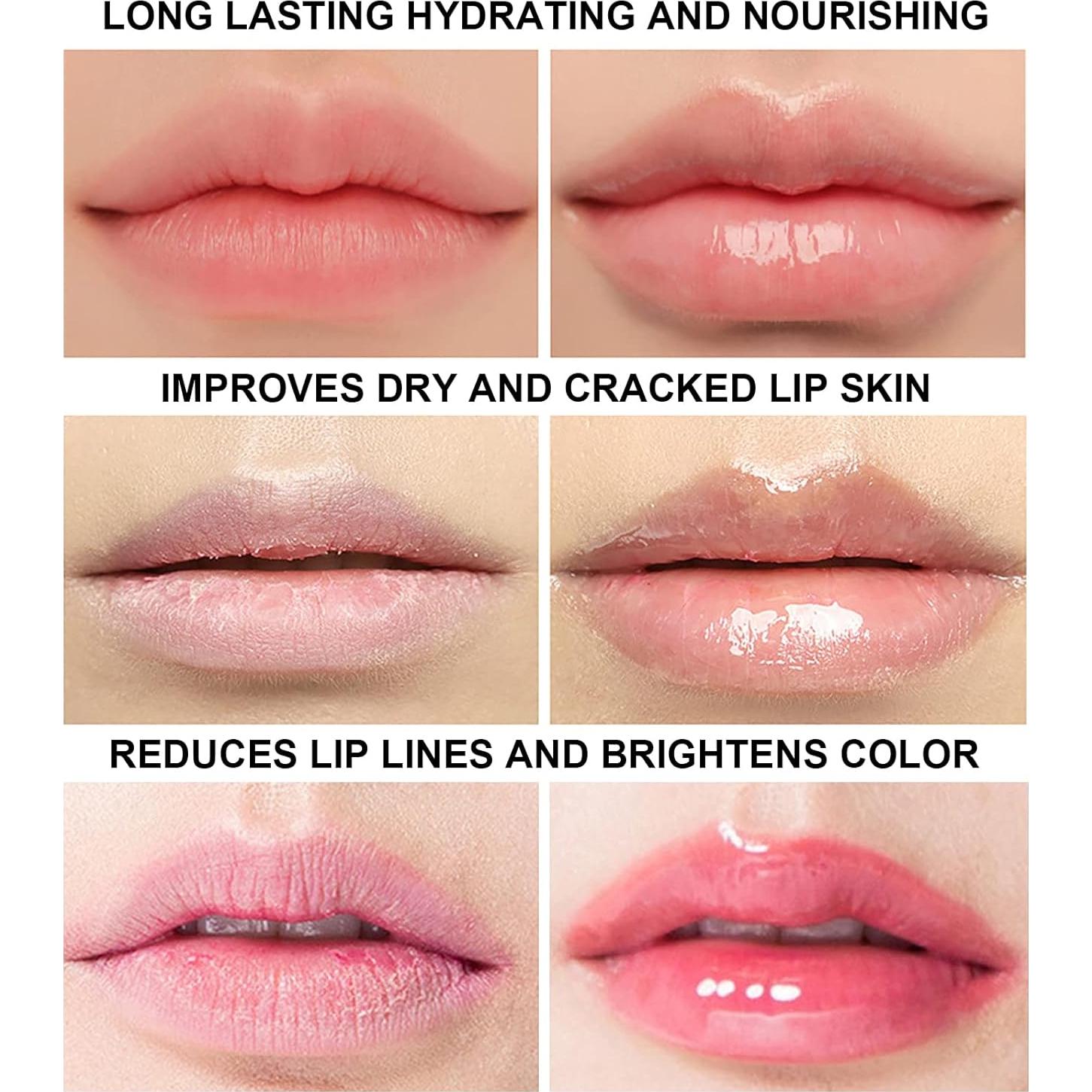 Juego de 6 Brillos Labiales Kimieye Hidratantes 10ml