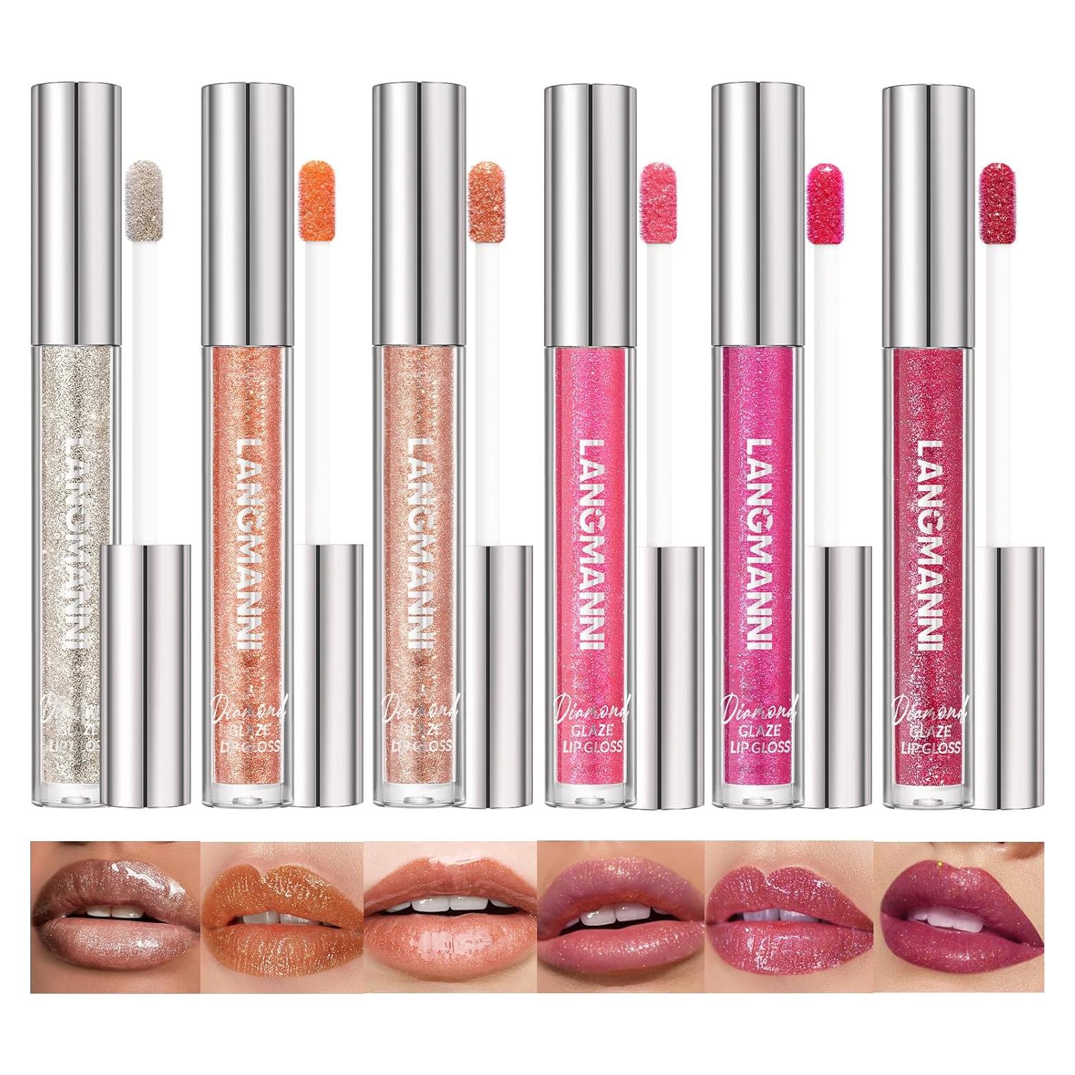Set de Brillo de Labios LANGMANNI 6 Colores Hidratante