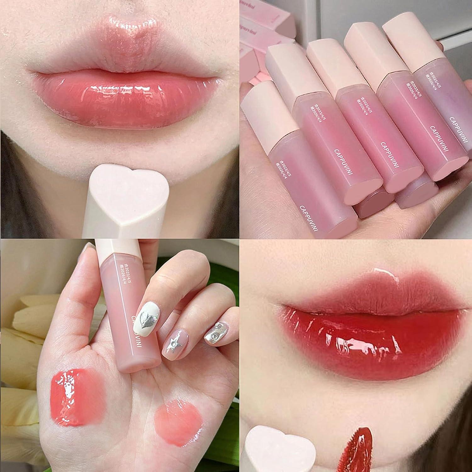 Juego de 6 Brillos Labiales Tintados LuckNest - Hidratación y Color
