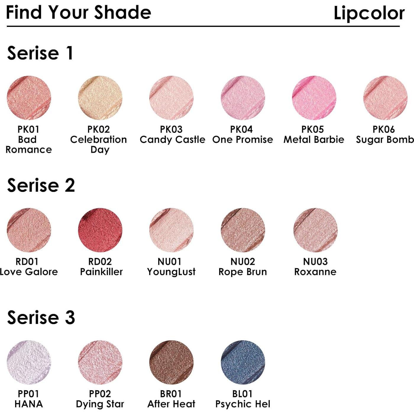 Pintalabios Líquido Metálico FOCALLURE Estrella Moribunda 32g