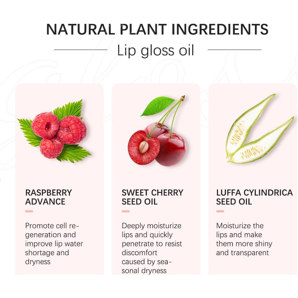 Aceite Labial Hidratante Fovcos Cereza 7,39x2,59x2,39cm