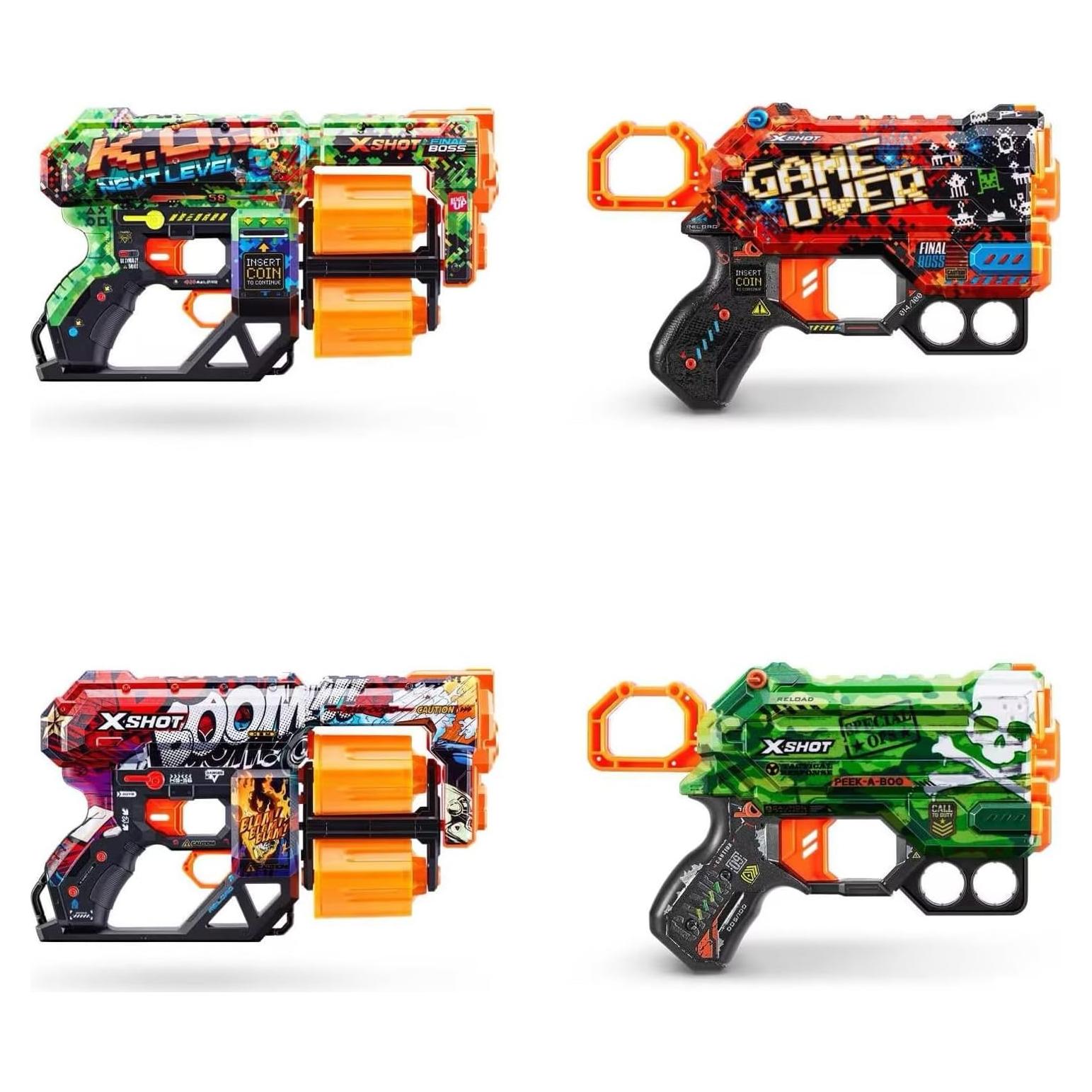 Lanzador de Dardos XShot Skins Dread y Menace + 48 Dardos