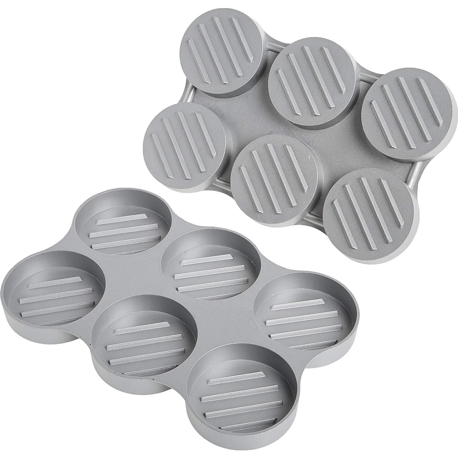 Prensa para Hamburguesas Mini Norpro 6 Piezas Aluminio