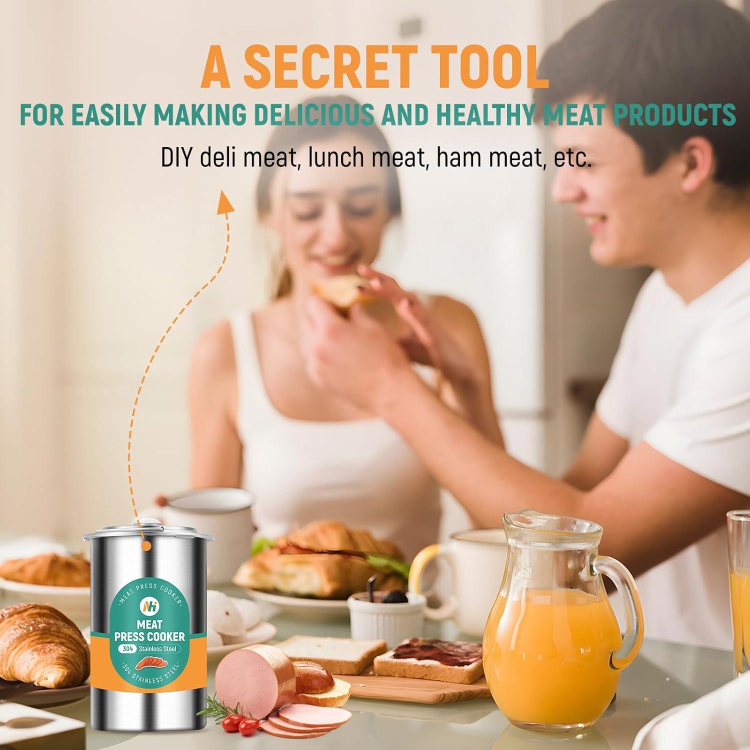 Herramienta de Prensa de Carne Newhai con Termómetro 1,13 kg