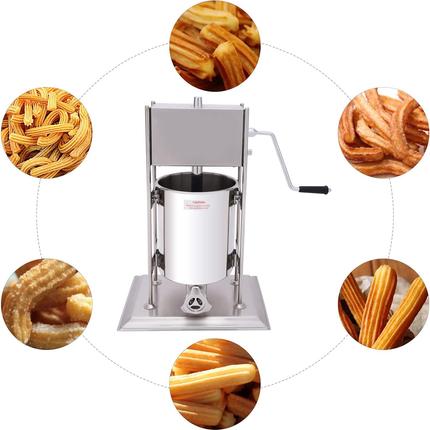 Máquina Manual de Churros y Salchichas 10L Acero Inoxidable