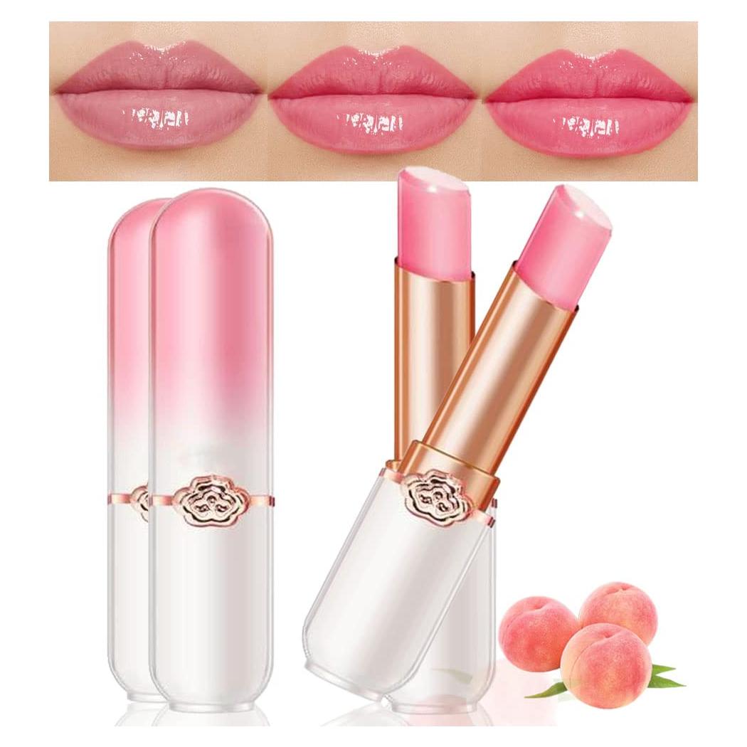 Bálsamos Labiales Tinte Cambiante Melocotón 2Pcs evpct
