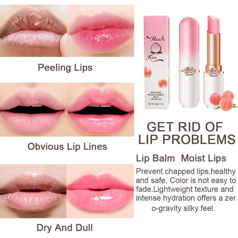 Bálsamos Labiales Tinte Cambiante Melocotón 2Pcs evpct