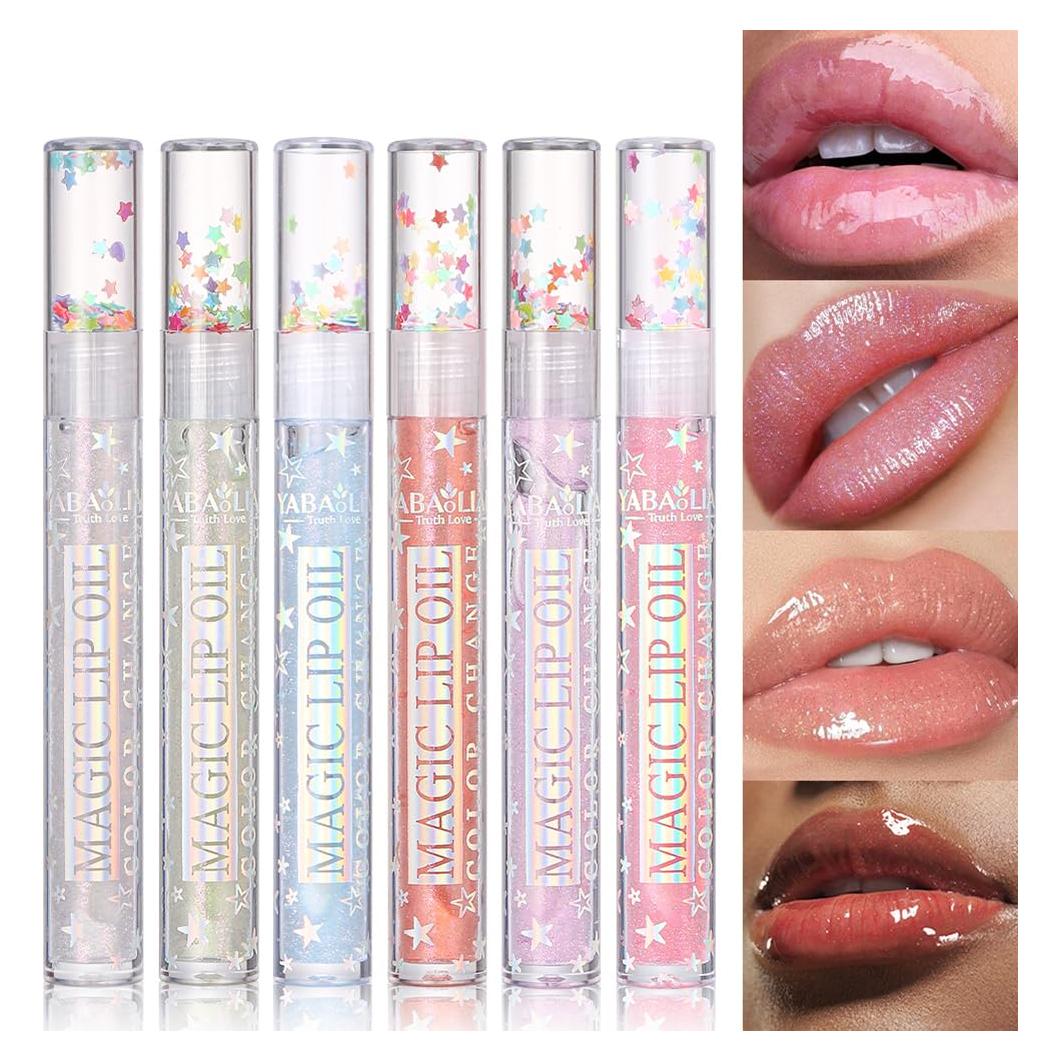 Conjunto de Brillo Labial Hidratante Petansy 6 Colores