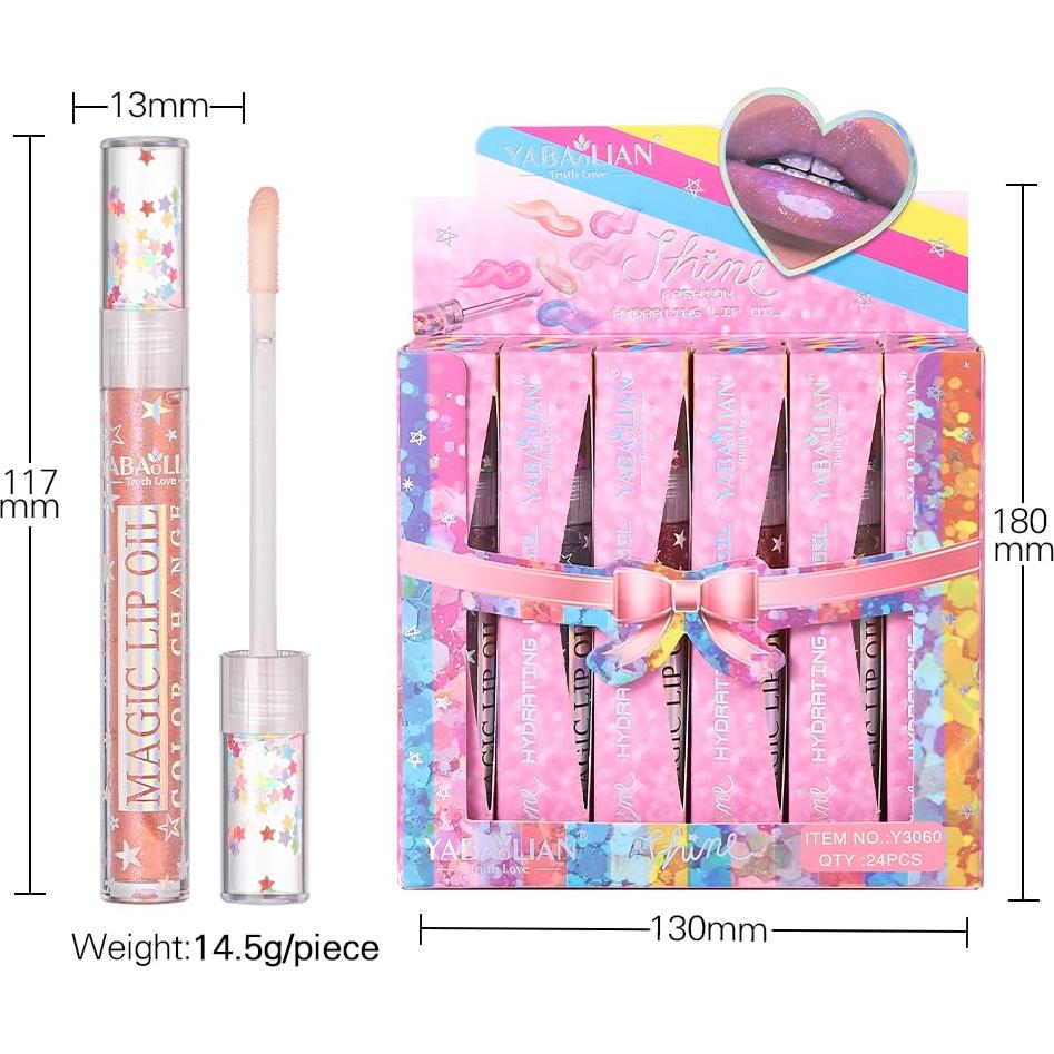 Conjunto de Brillo Labial Hidratante Petansy 6 Colores