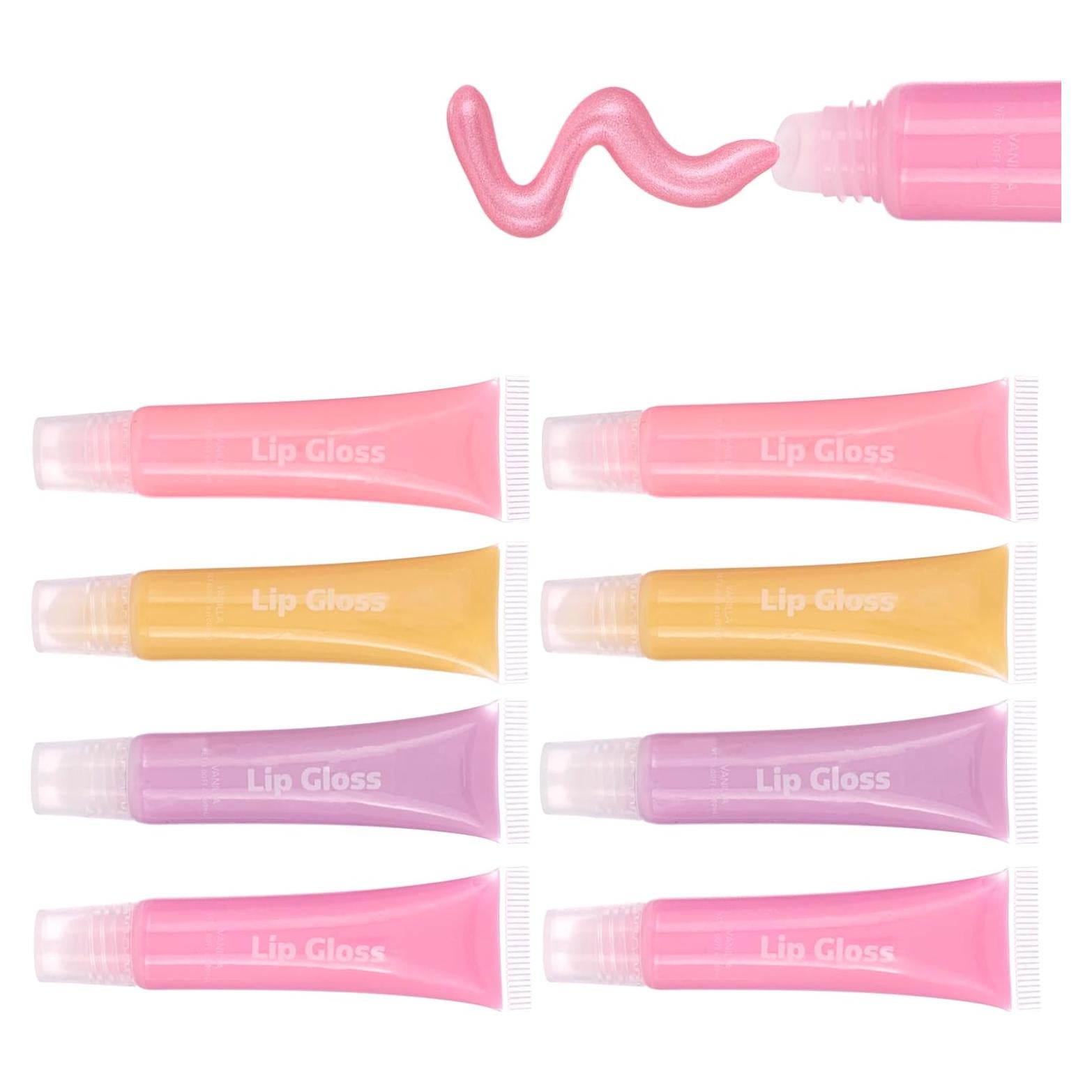 Set de 8 Brillos Labiales Saborizados Daisy - Almar