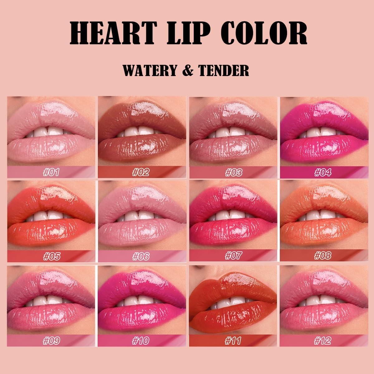 Set de 12 Pintalabios Líquido Dulele Hidratante y Brillante