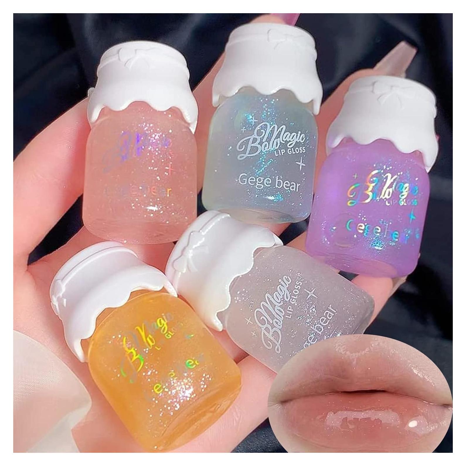 Set de 5 Brillos Labiales Hidratantes Mrettick 100g