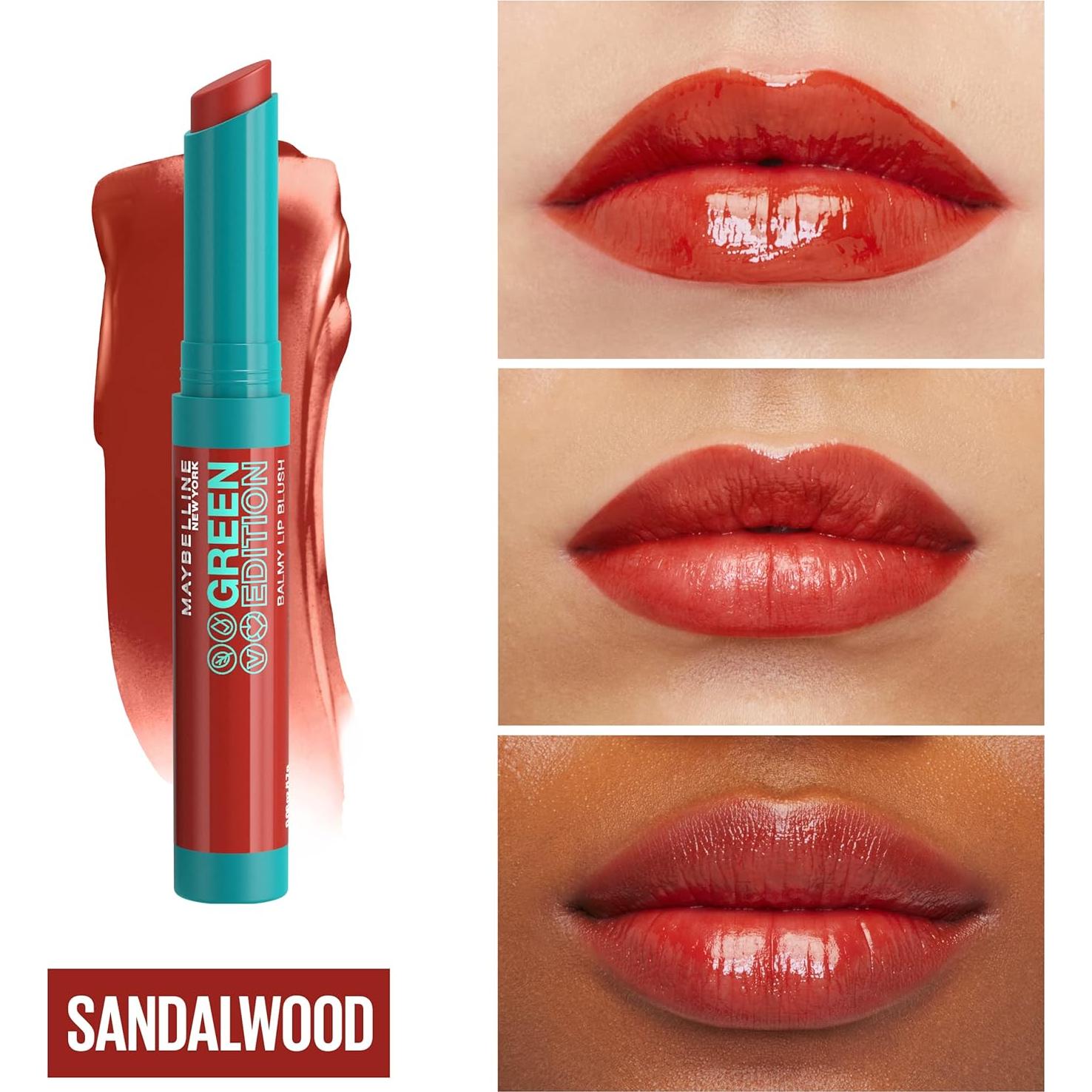Bálsamo Labial Rubor Maybelline Edición Verde Sándalo 10.8 cm