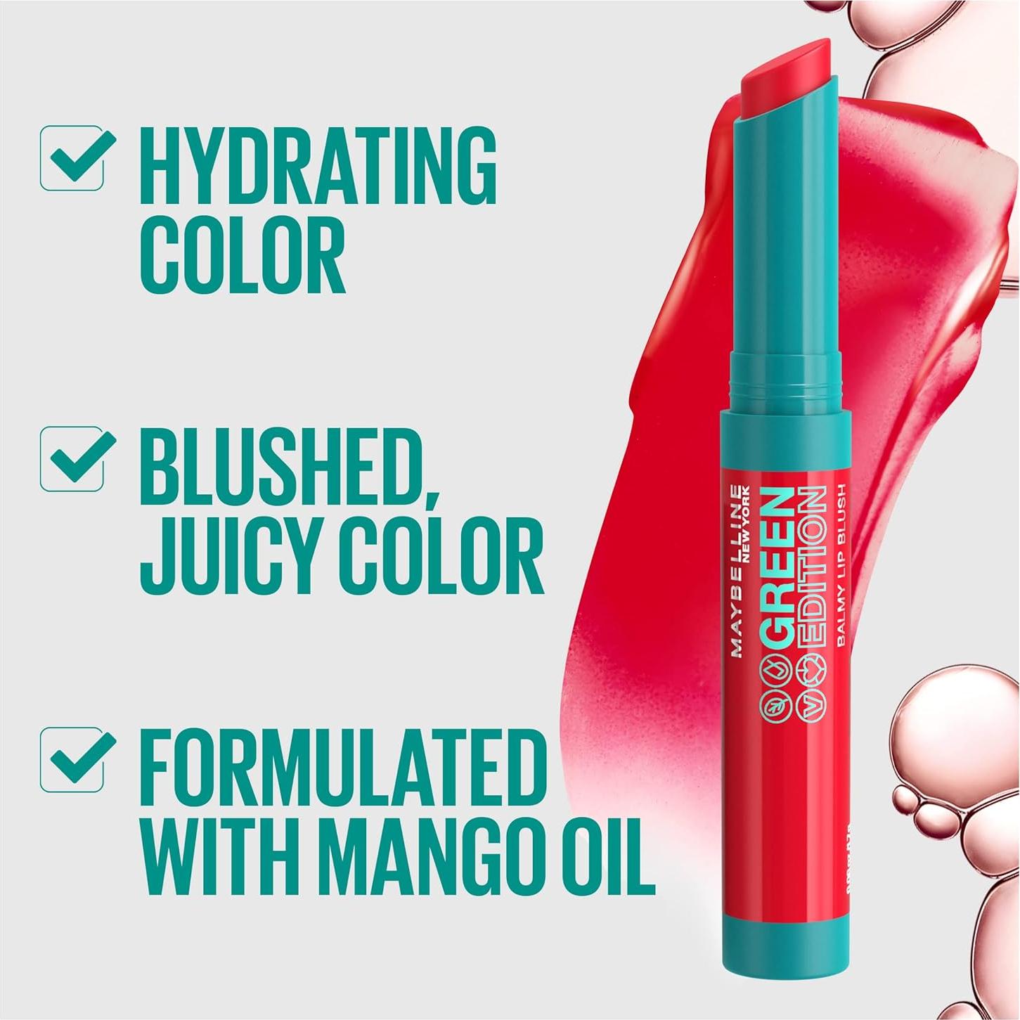 Bálsamo Labial Rubor Maybelline Edición Verde Sándalo 10.8 cm