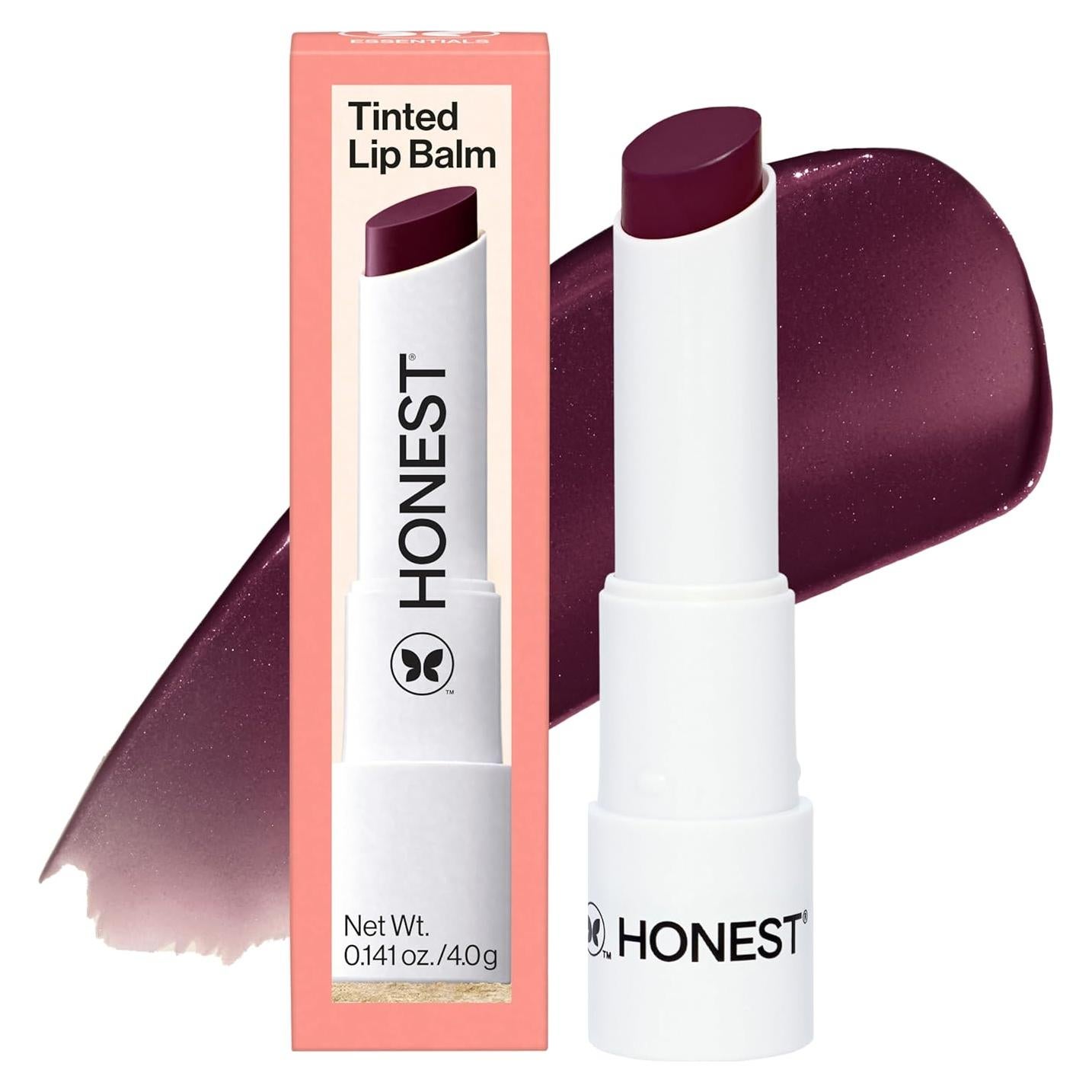 Bálsamo Labial Tinte Vegano Honest Beauty Caída de Ciruela 17.6g