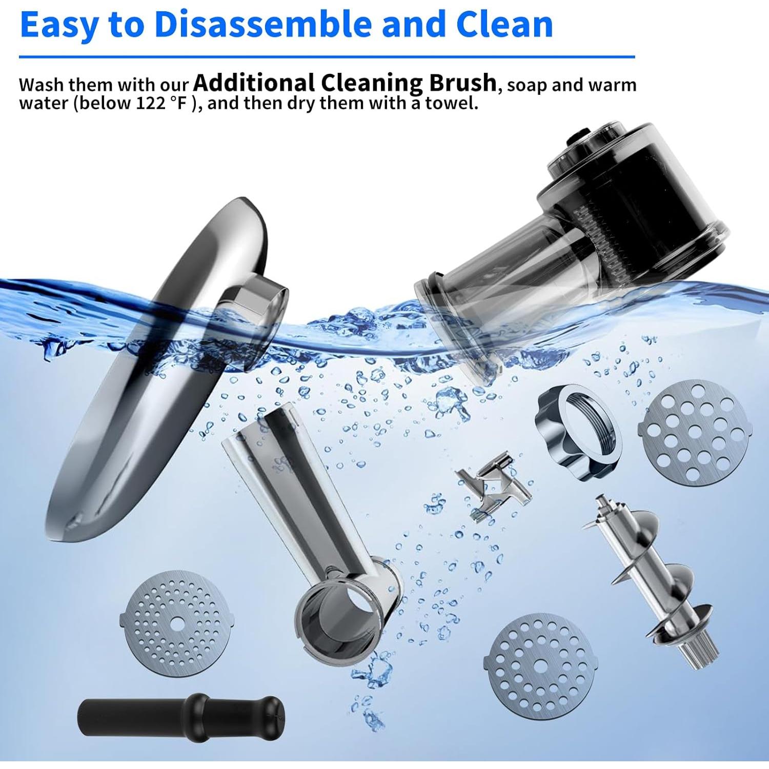 Meat Grinder Electric, 9 in1 Meat Grinder for Home Use, 800W Stainless Steel Meat Grinder Electric, Heavy Duty Meat Mincer Machine Sausage Maker, for Home Kitchen Use