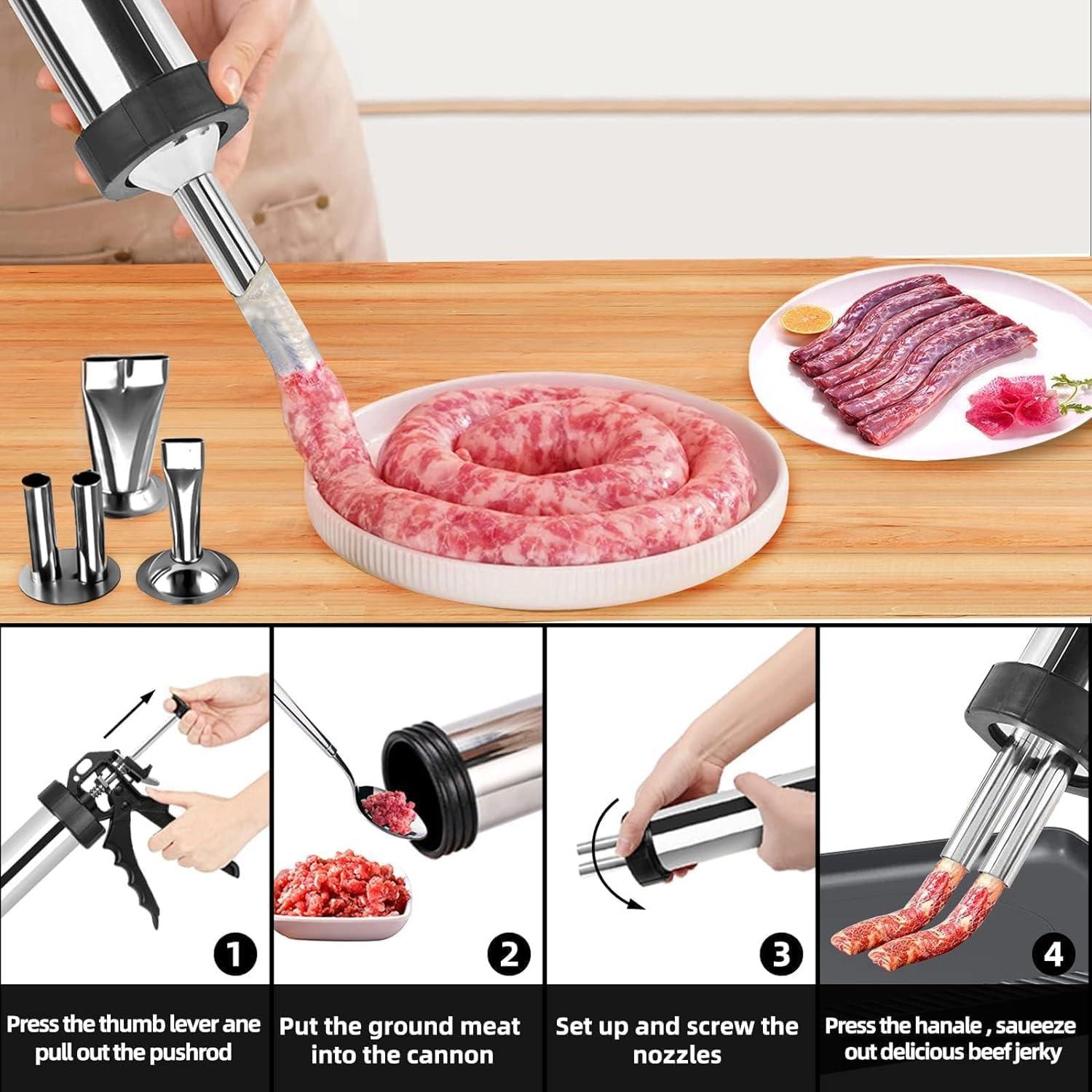 Kit de Pistola de Jerky de Acero Inoxidable XDGGCSY - 5 Boquillas